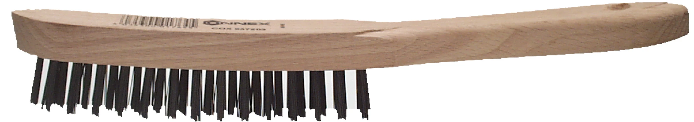 Stahl-Drahtbürste 3rhg. Holzkörper