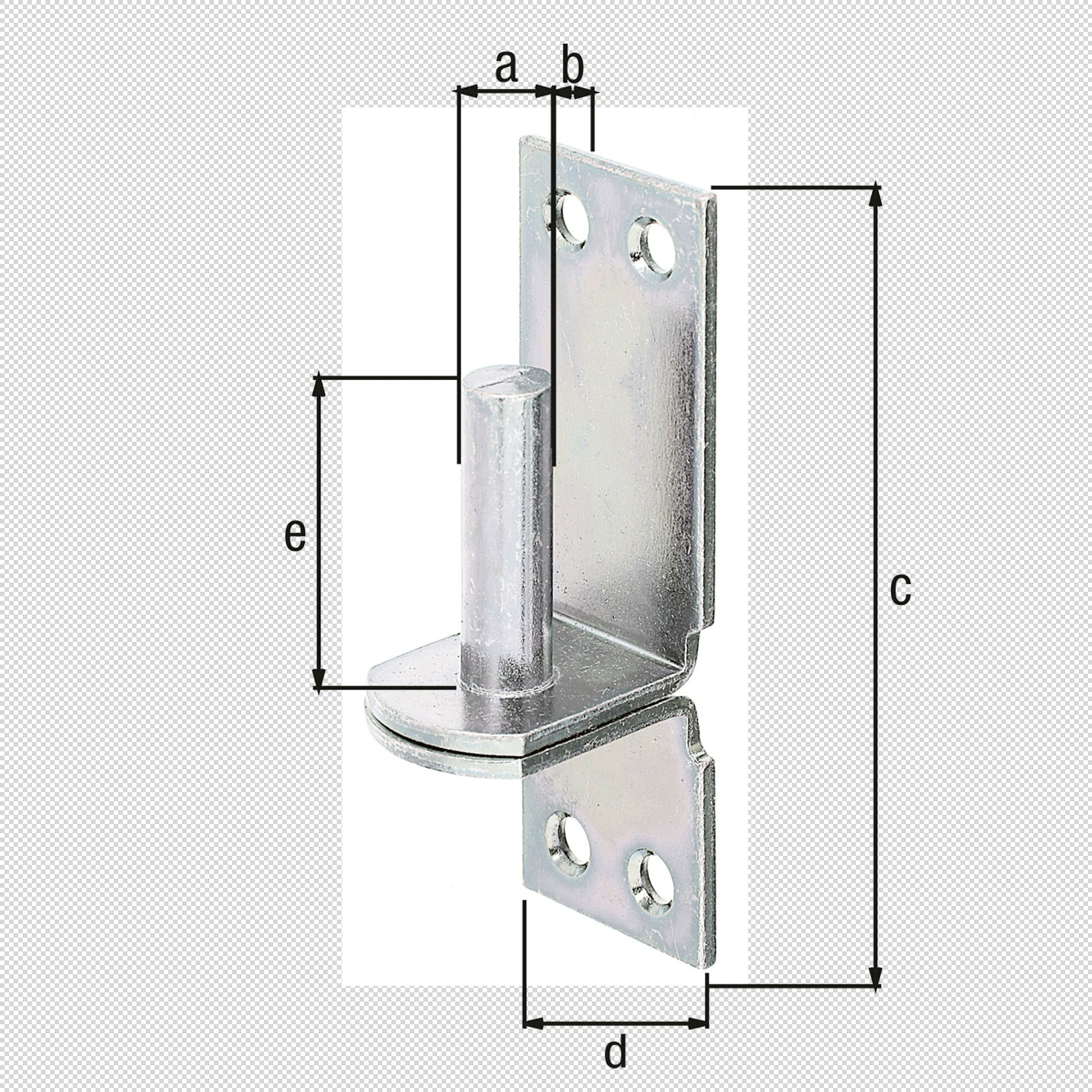 Kloben auf Platte DII-Haken Ø13/100x35 verzinkt
