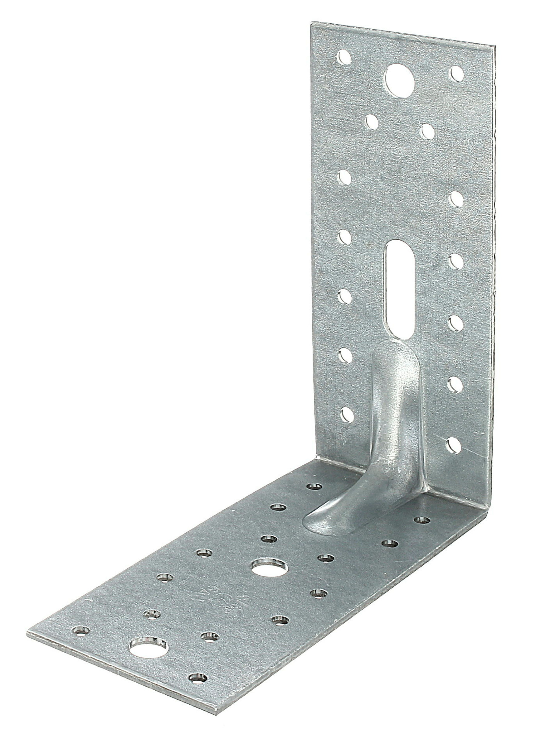 Schwerlast-Winkelverbinder mit Sicke 150x150x65 sendzimirverzinkt