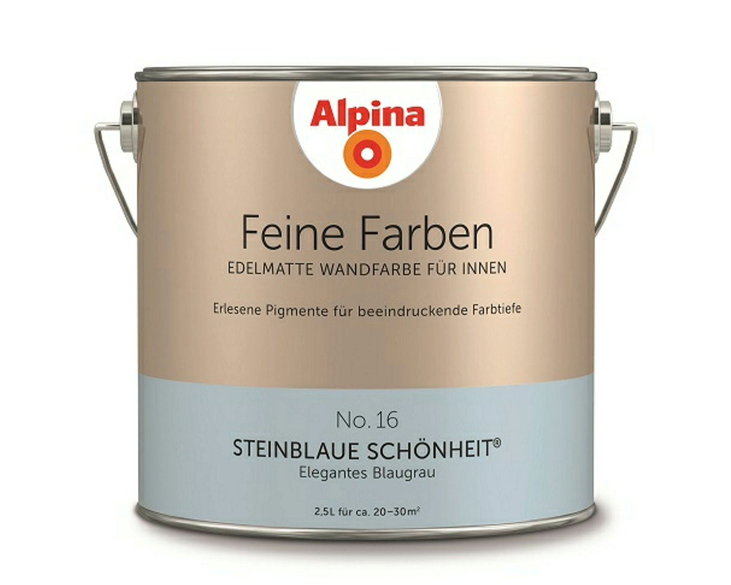 Alpina Feine Farben No. 16 Steinblaue Schönheit® edelmatt 2,5 Liter