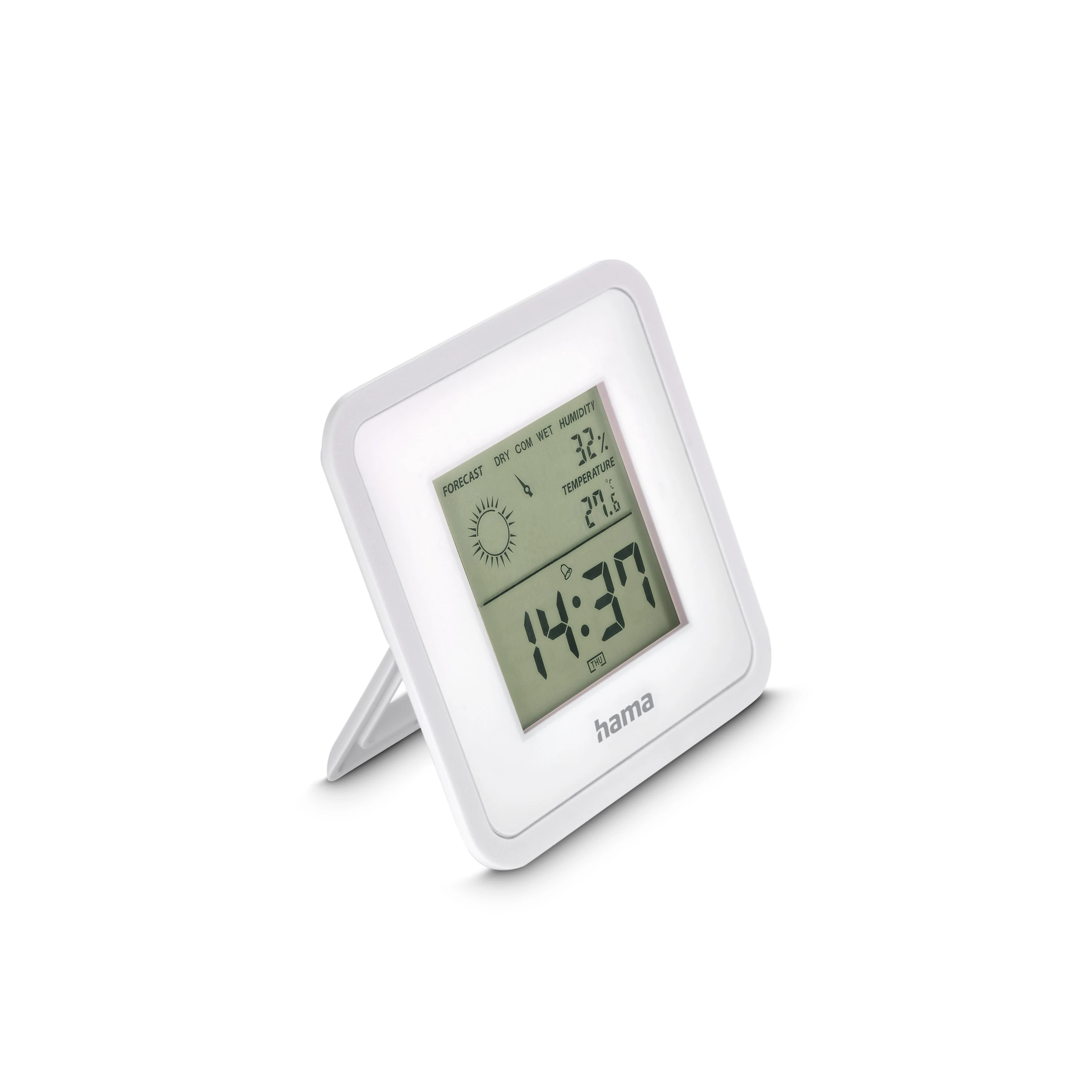 Hama Thermometer und Hygrometer'Borneo'', digital, für innen, Weiß