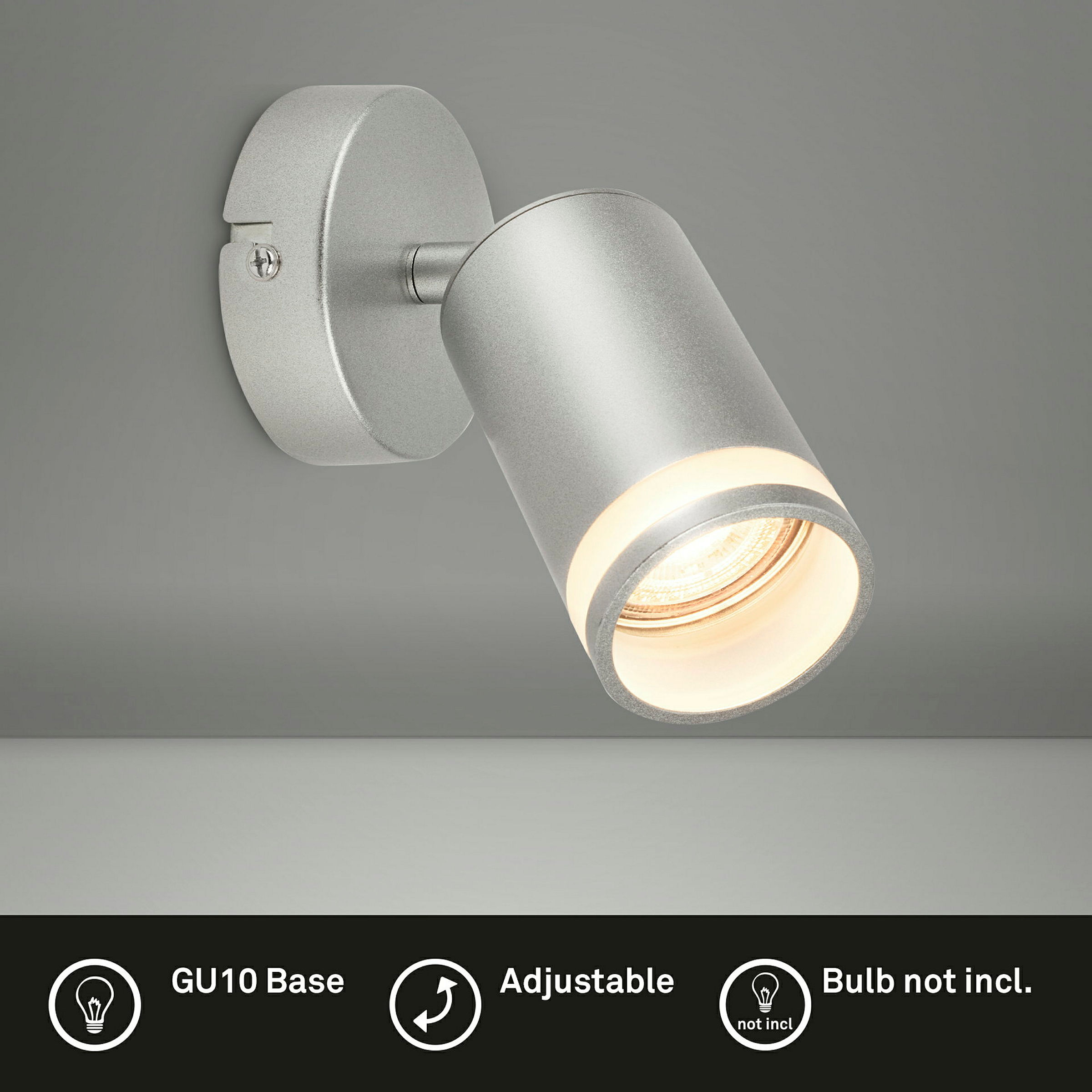 RUB Spot light, 1-flame, GU10/excl. bulb, chrome-matt