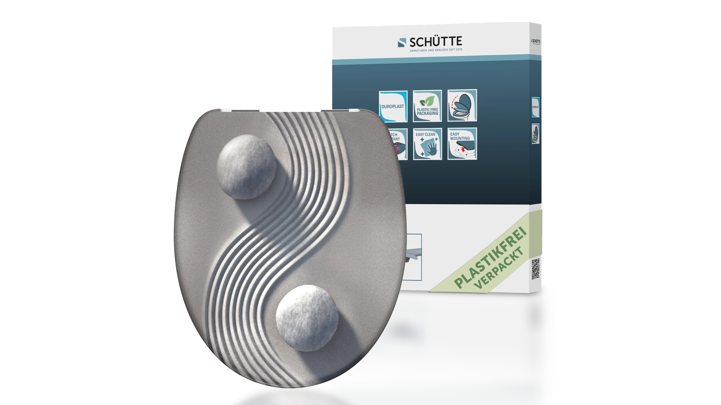 Duroplast WC-Sitz YING&YANG, mit Absenkautomatik