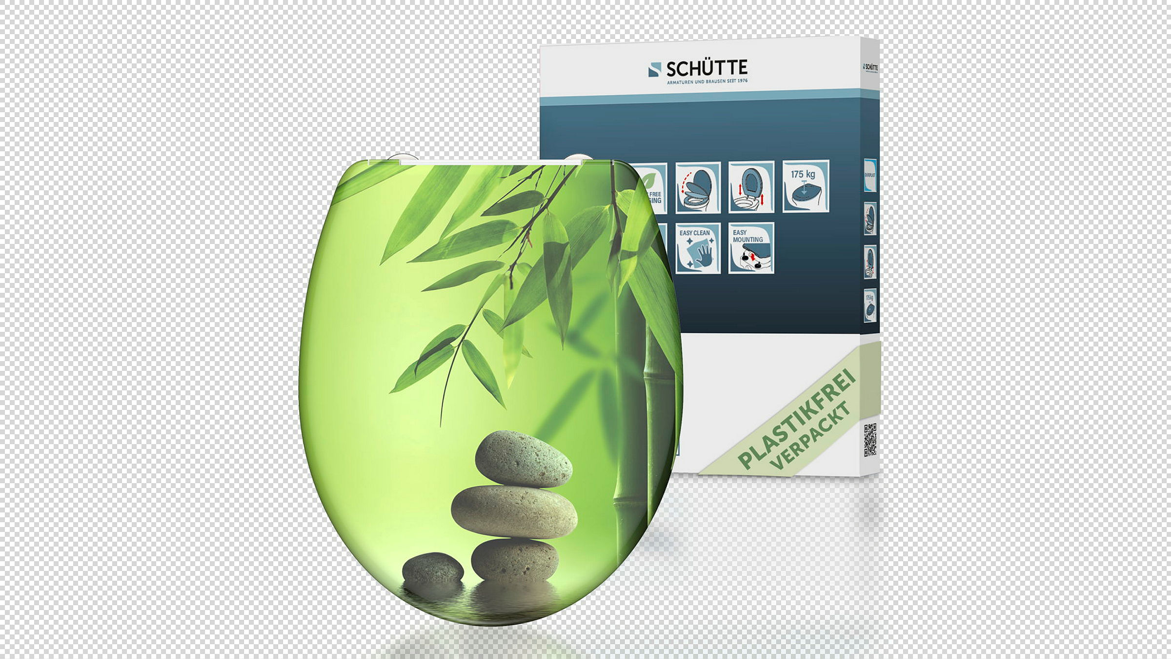 Duroplast WC-Sitz GREEN GARDEN, mit Absenkautomatik und Schnellverschluss