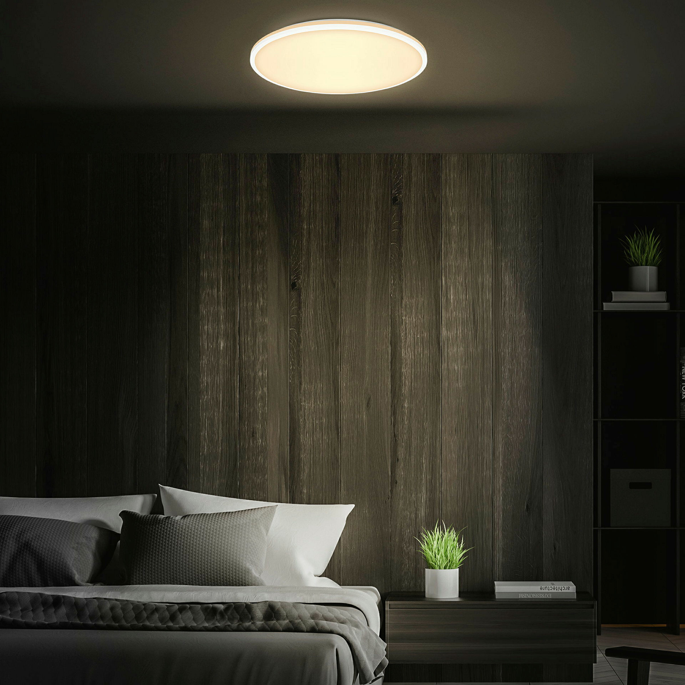 LANA CCT-LED Deckenleuchte, Weiß, LED/40W