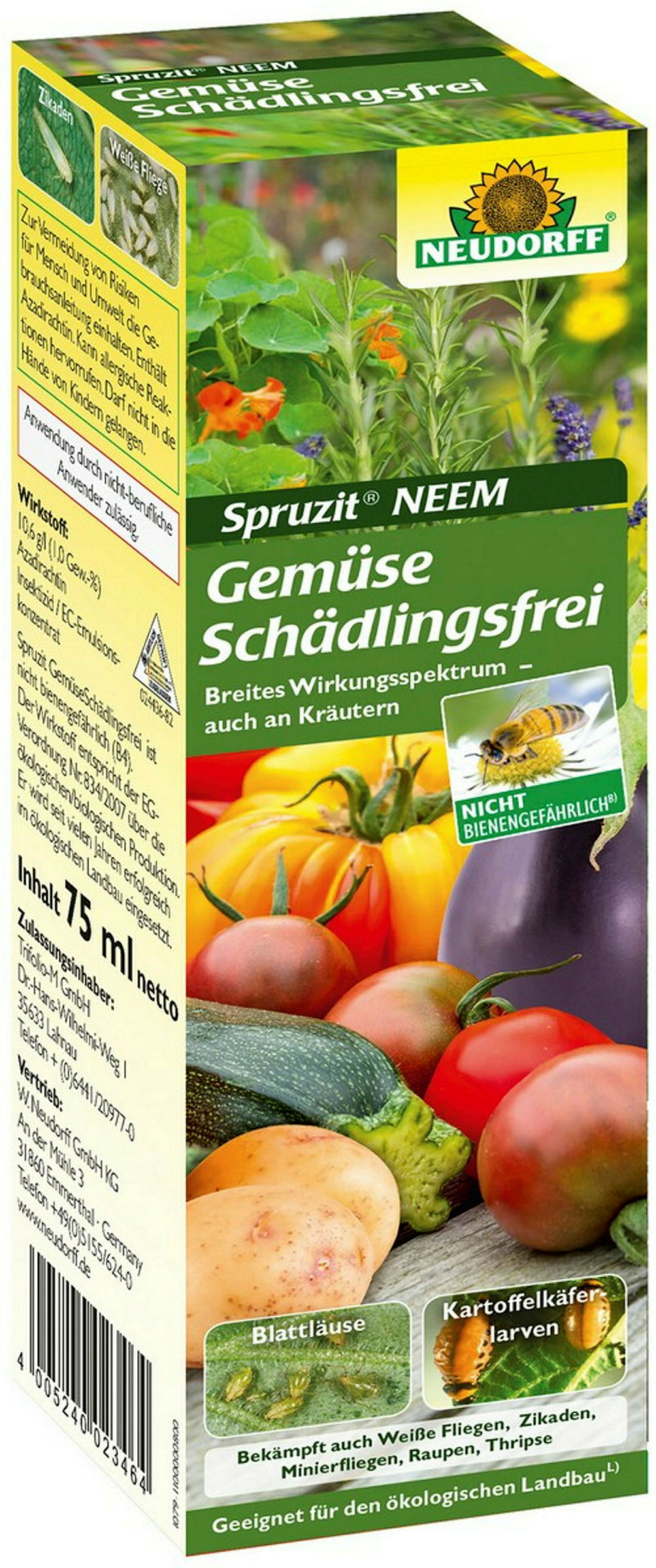 Neudorff Spruzit NEEMGemüseSchädlingsfrei, 75ml