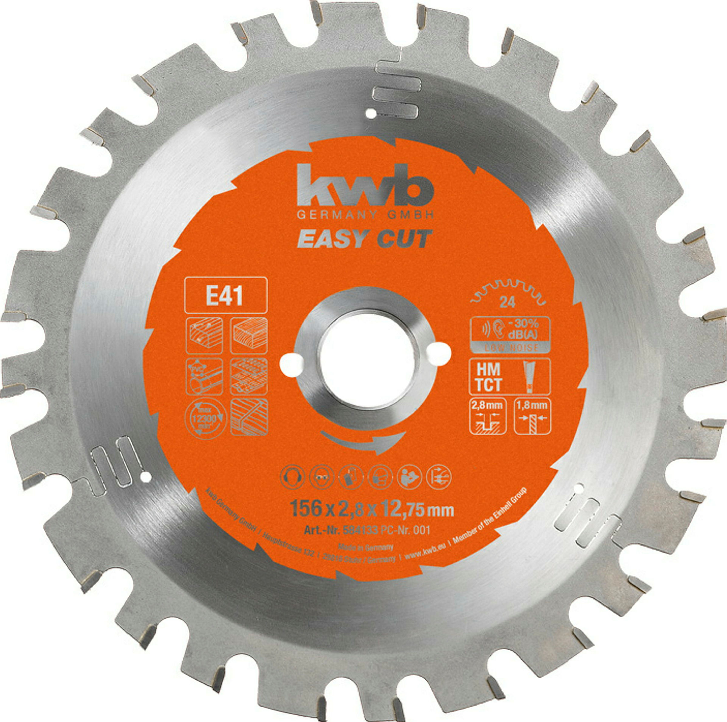 EASY-CUT Kreissägeblätter für Handkreissägen Ø 156 x 12,75 mm