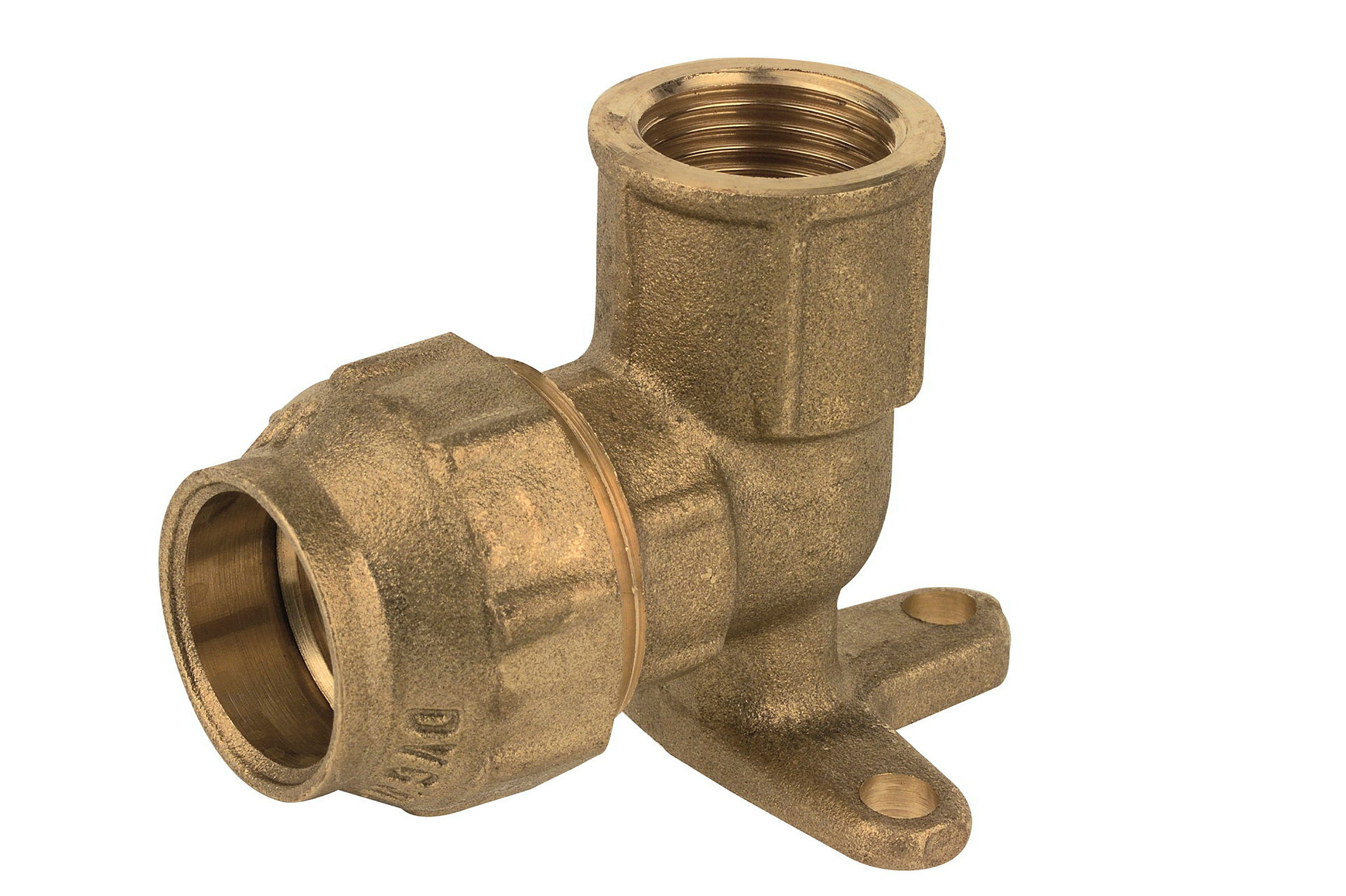 MS Wandscheibe, 25 mm x 3/4''IG, Klemmfitting für HDPE, DVGW zertifiziert