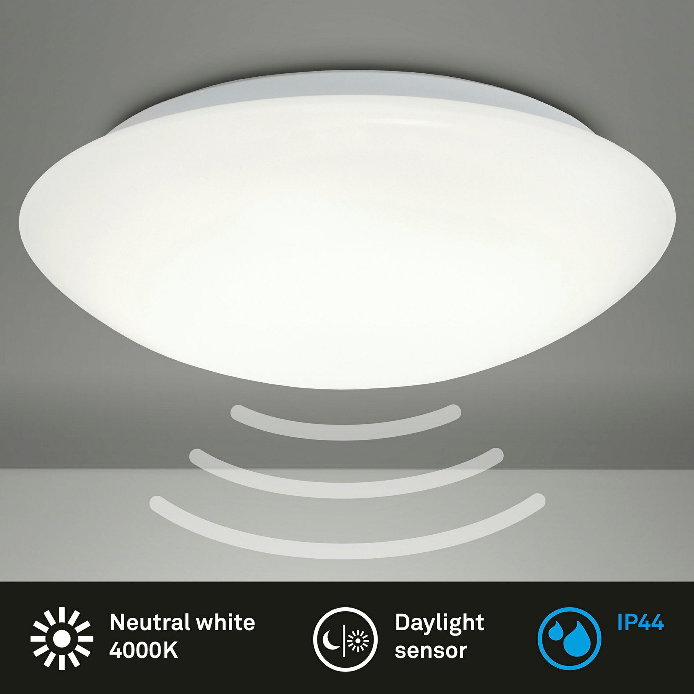 Sensor LED Deckenleuchte, weiß, 1xLED-Platine/15W