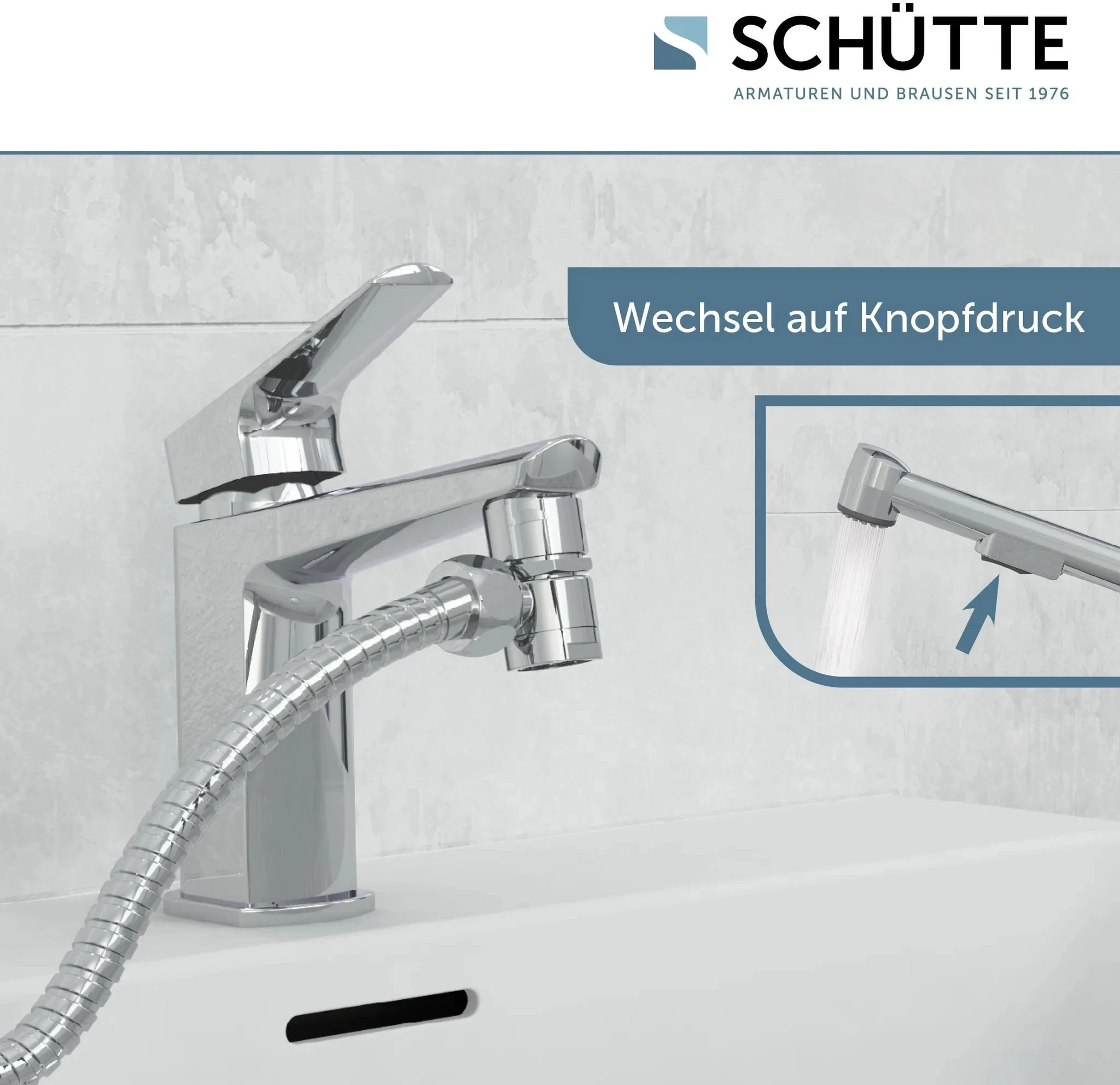 Waschbeckenbrause, Chrom