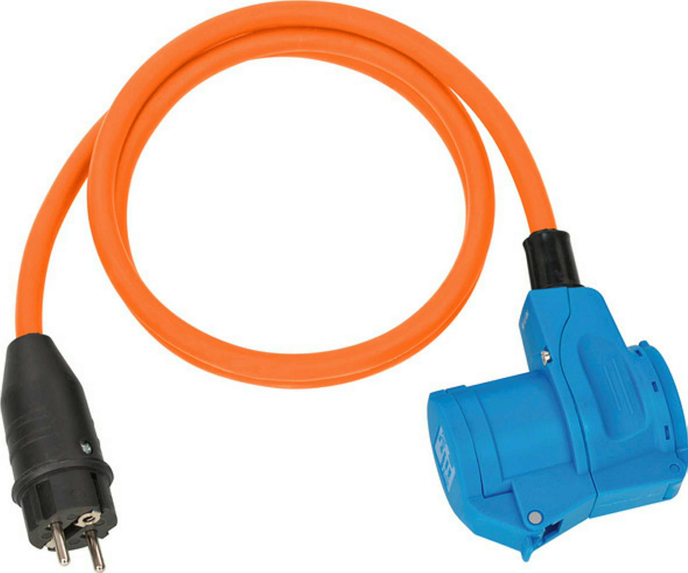 Adapter-Leitung 1.5m H07RN-F3G2.5 Schuko Stecker / Winkelkupplung