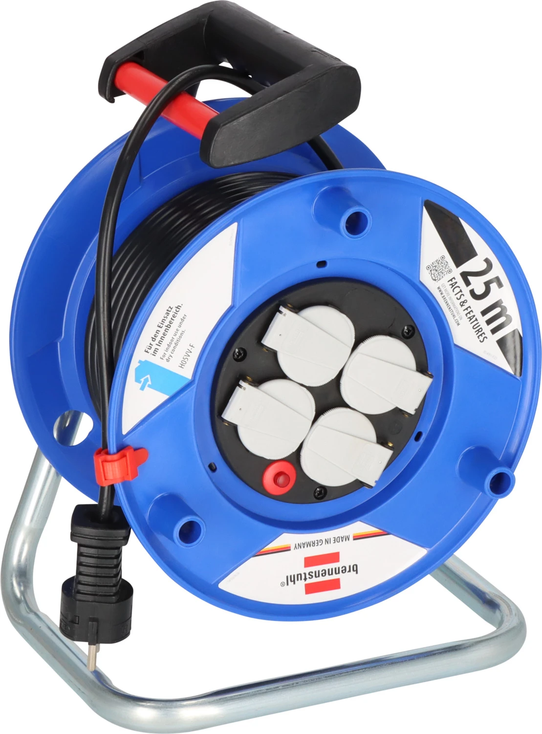 K-Tro. Garant 240 25m H05VV-F3G1.5 4fach Stedo/Klappdeckel/Thermostat