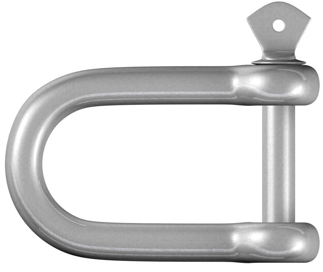 D-Schäkel gerade verzinkt 6x25x12 mm, SB-Box 2 Stück