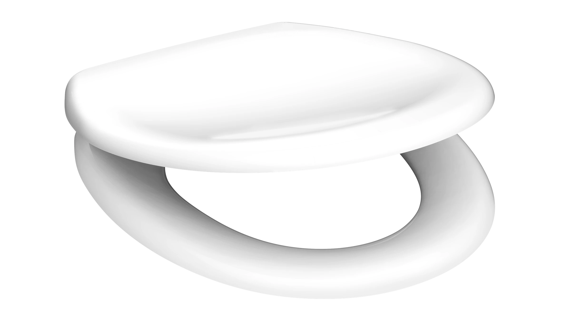 Duroplast WC-Sitz WHITE, mit Absenkautomatik und Schnellverschluss