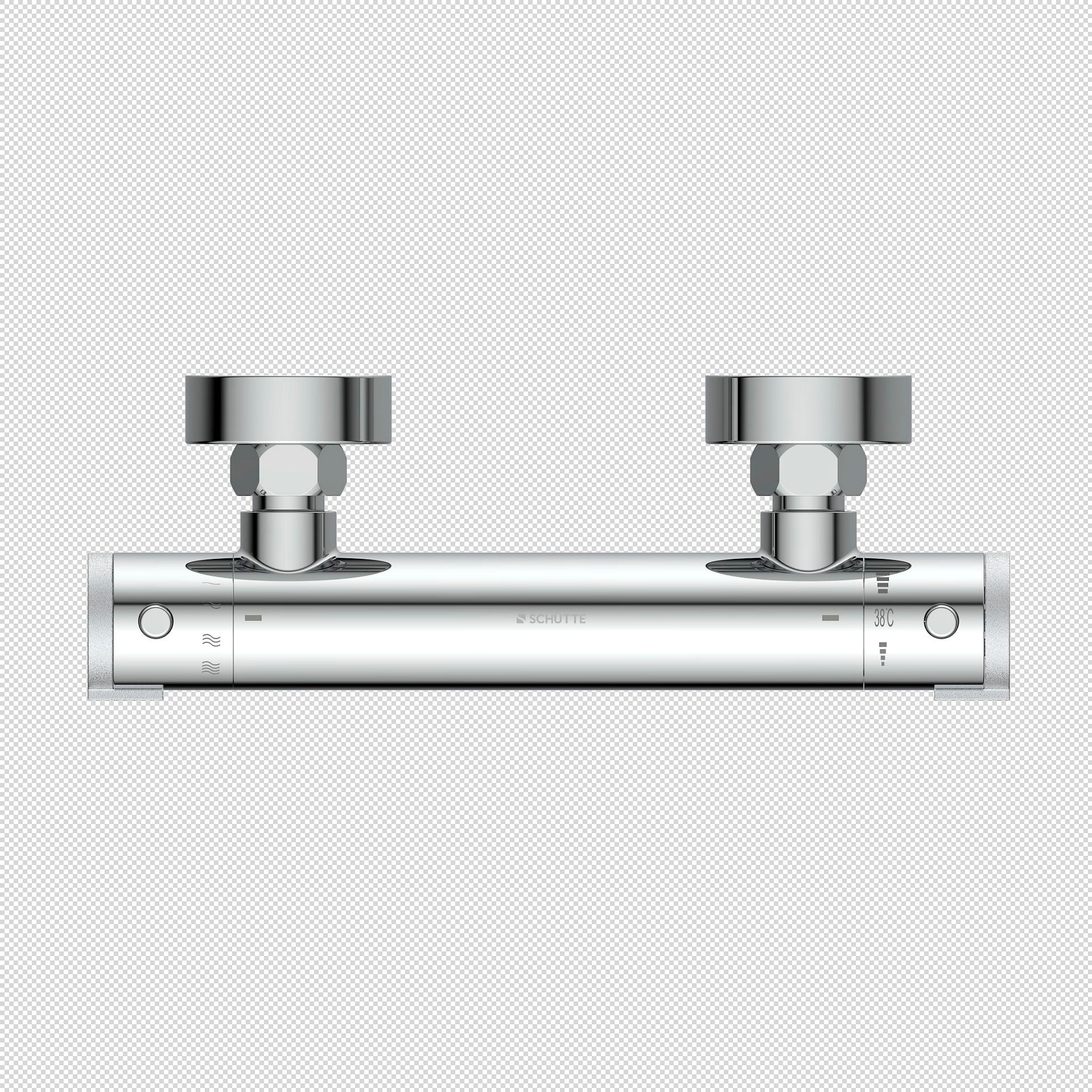 LONDON Thermostat Duscharmatur, Chrom