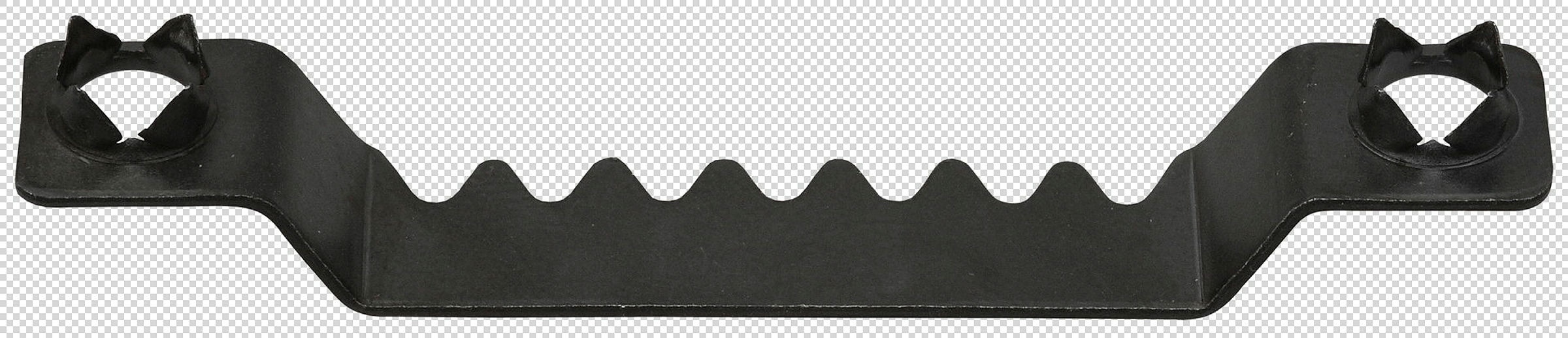 Bilderaufhänger Sägezahn mit Rosetten 32 mm, vz