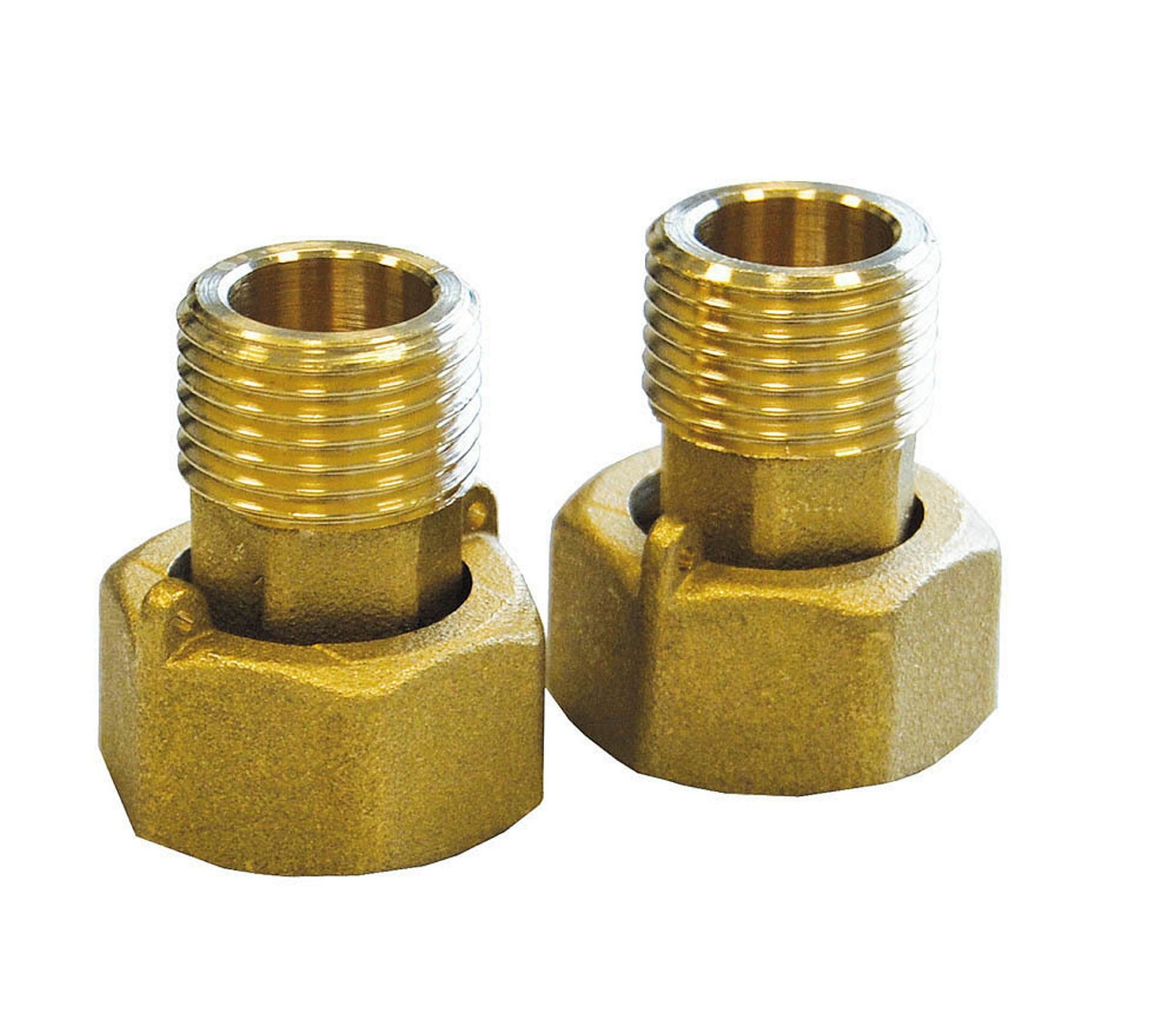 Wasserzähler-Verschraubung, 3/4''IG x 1/2''AG (2x)