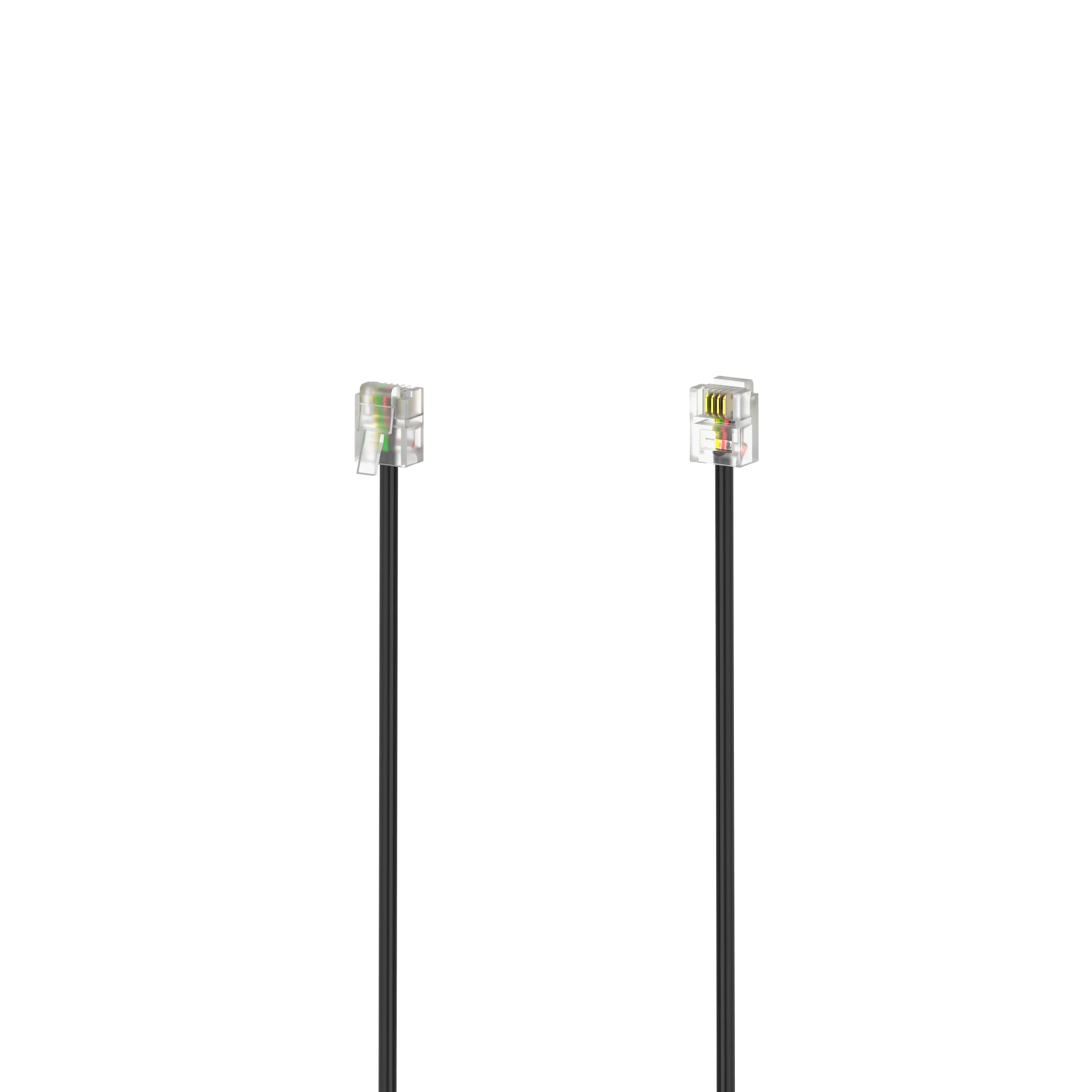 Hama Modularkabel, Stecker 6p4c - Stecker 6p4c, 3 m, Schwarz