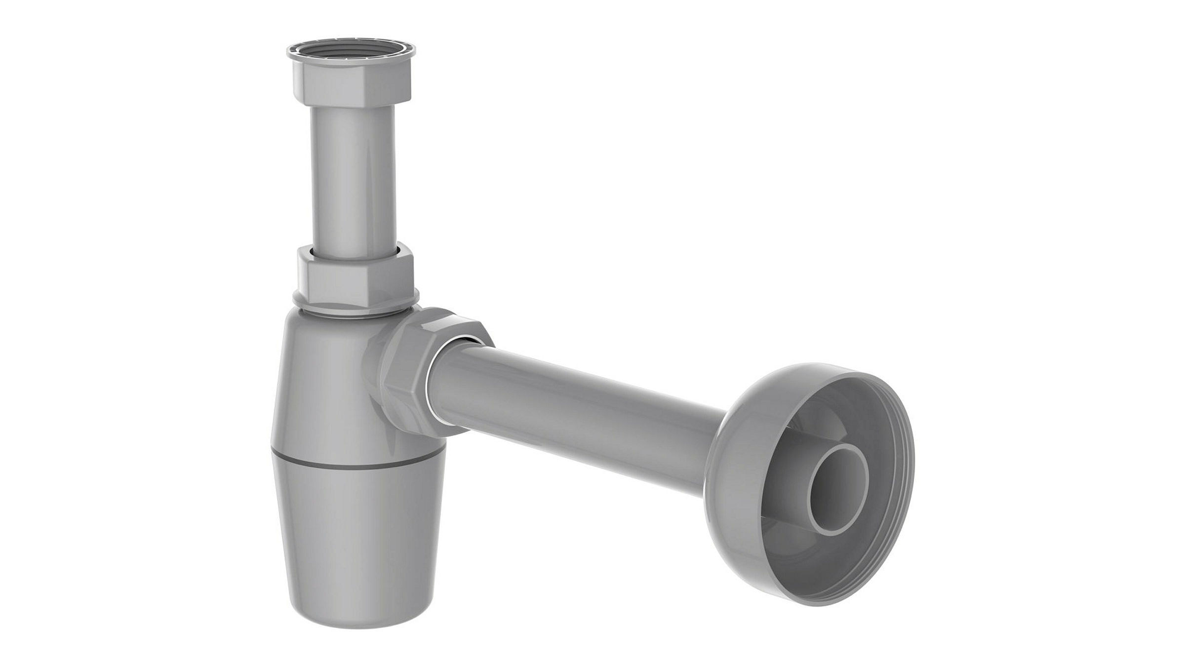 ECO-SAVE KS Flaschensiphon, Grau, 1 1/4'' x 32 mm