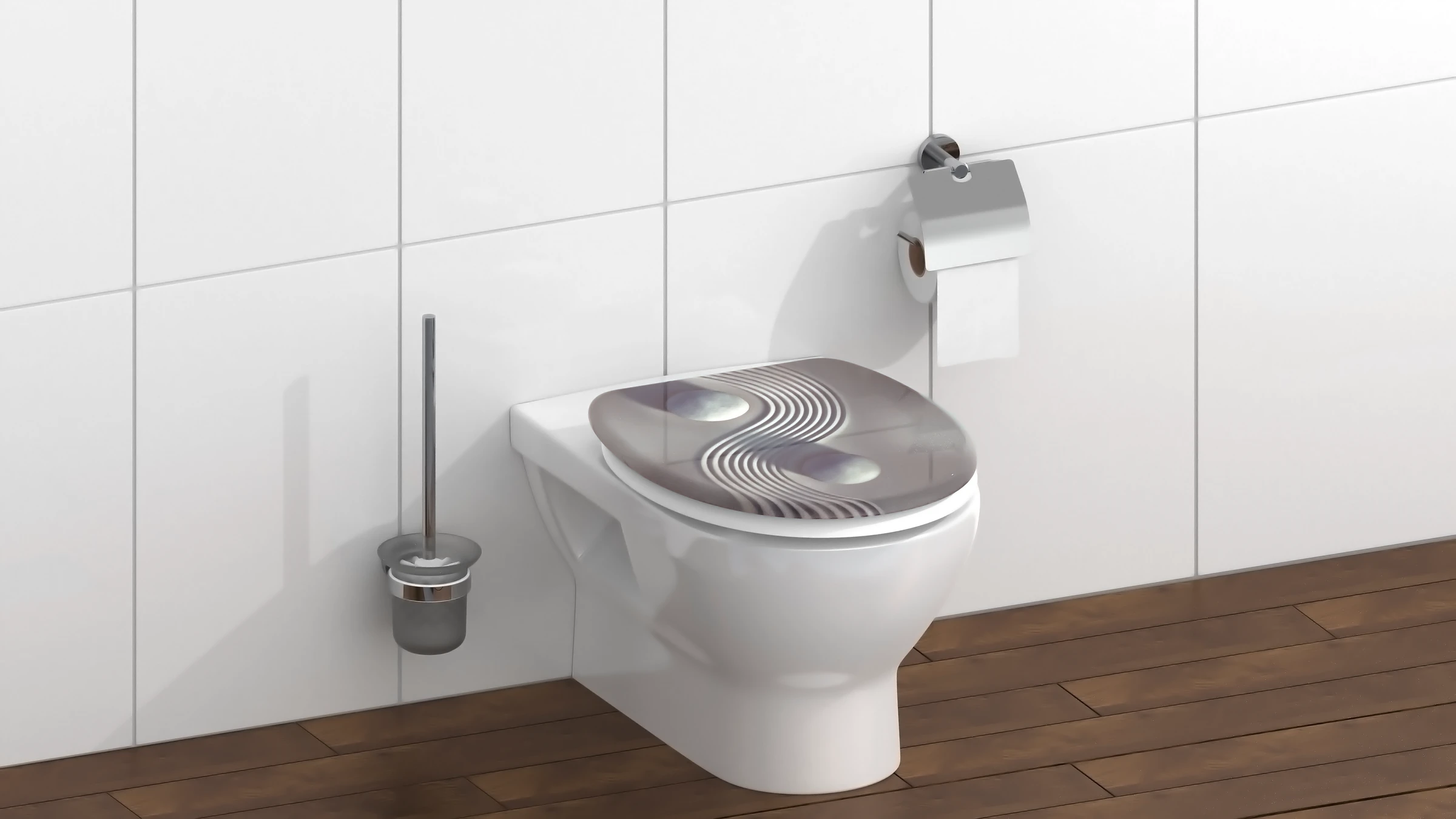 Duroplast WC-Sitz YING&YANG, mit Absenkautomatik
