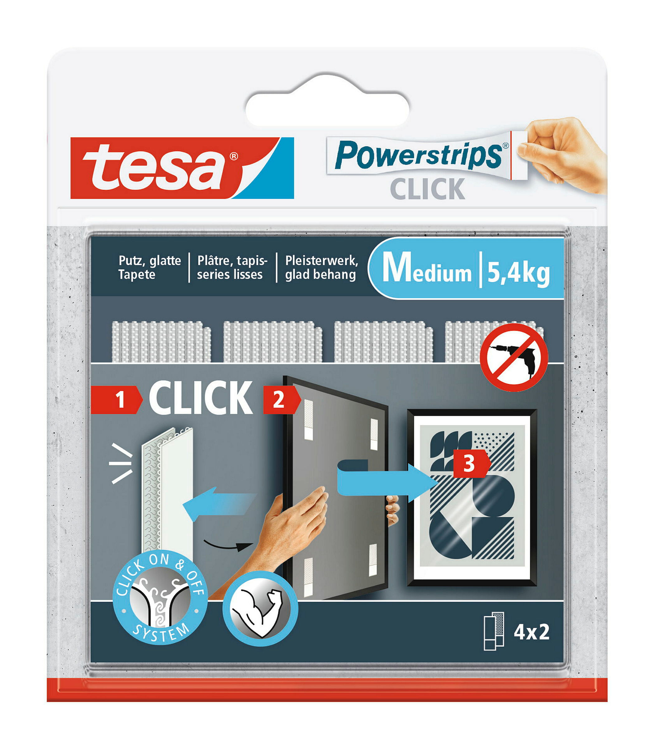 Powerstrips Click 4 x 2 M