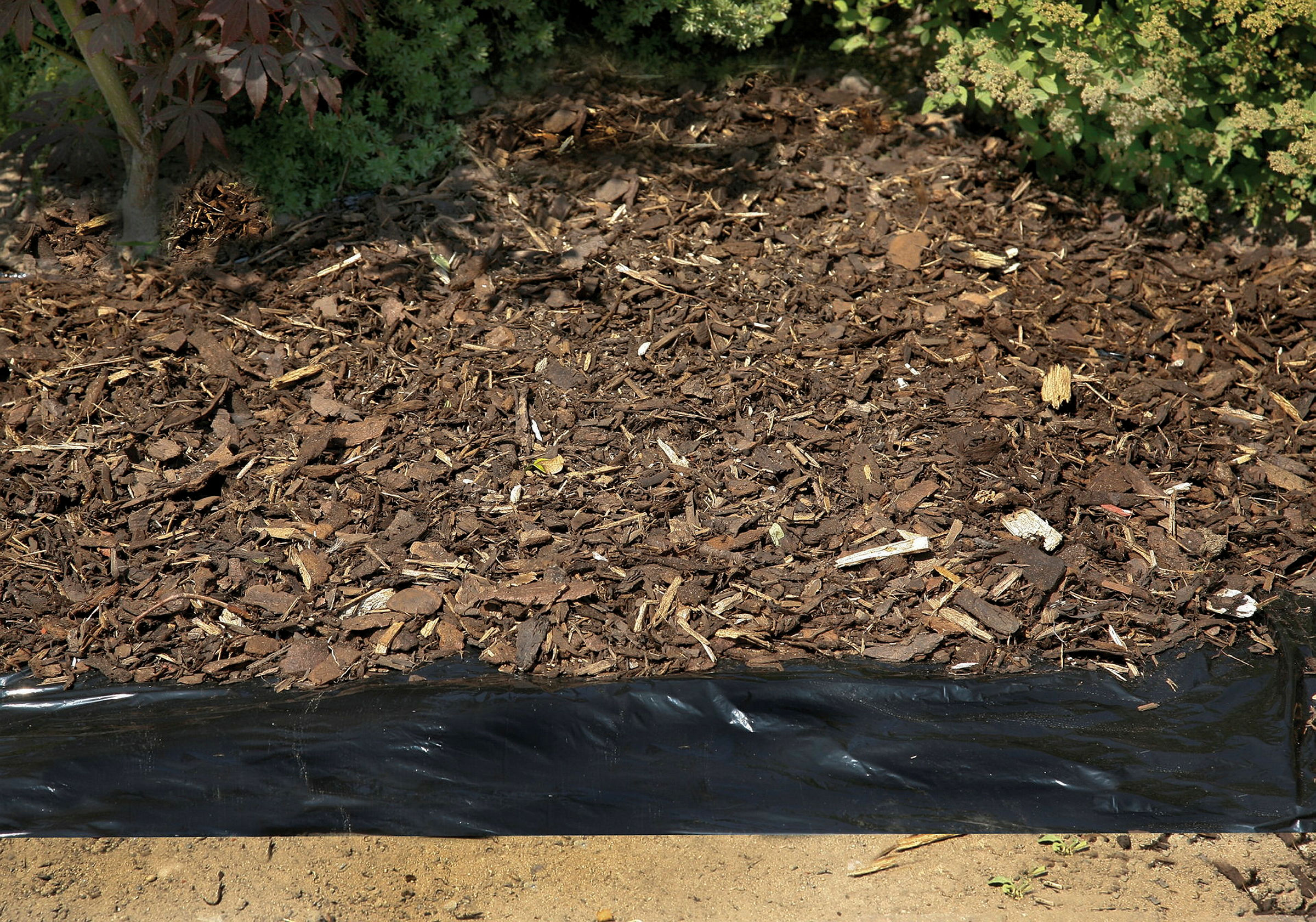 Rindenmulch-Folie Classic , Maße: 15 x 0,9 m,schwarz, Rolle, 33g/m²