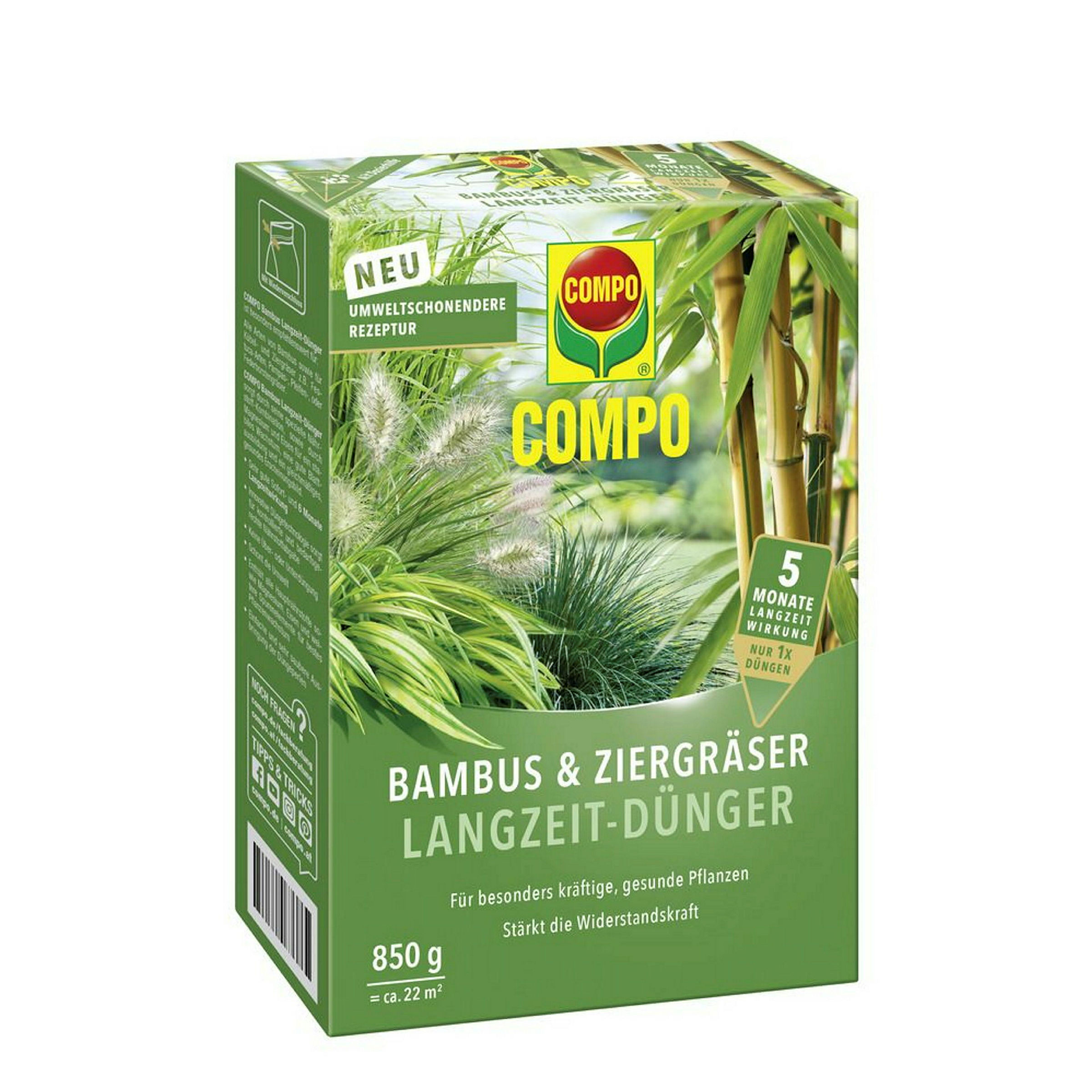 COMPO Bambus und Ziergräser Langzeit-Dünger, 850 g