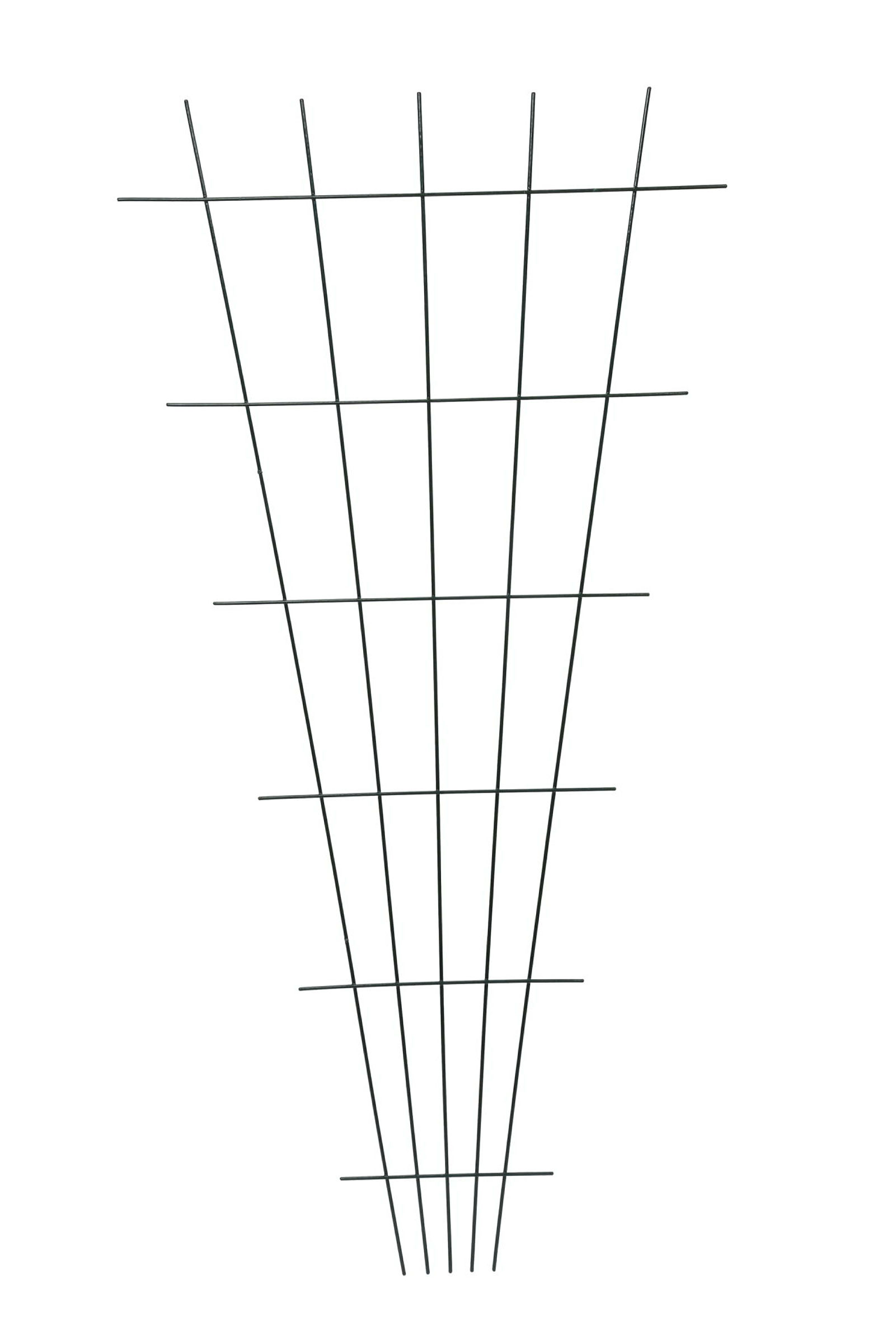 Draht Gitterspalier grün, 75x150 cm, fächerförmig