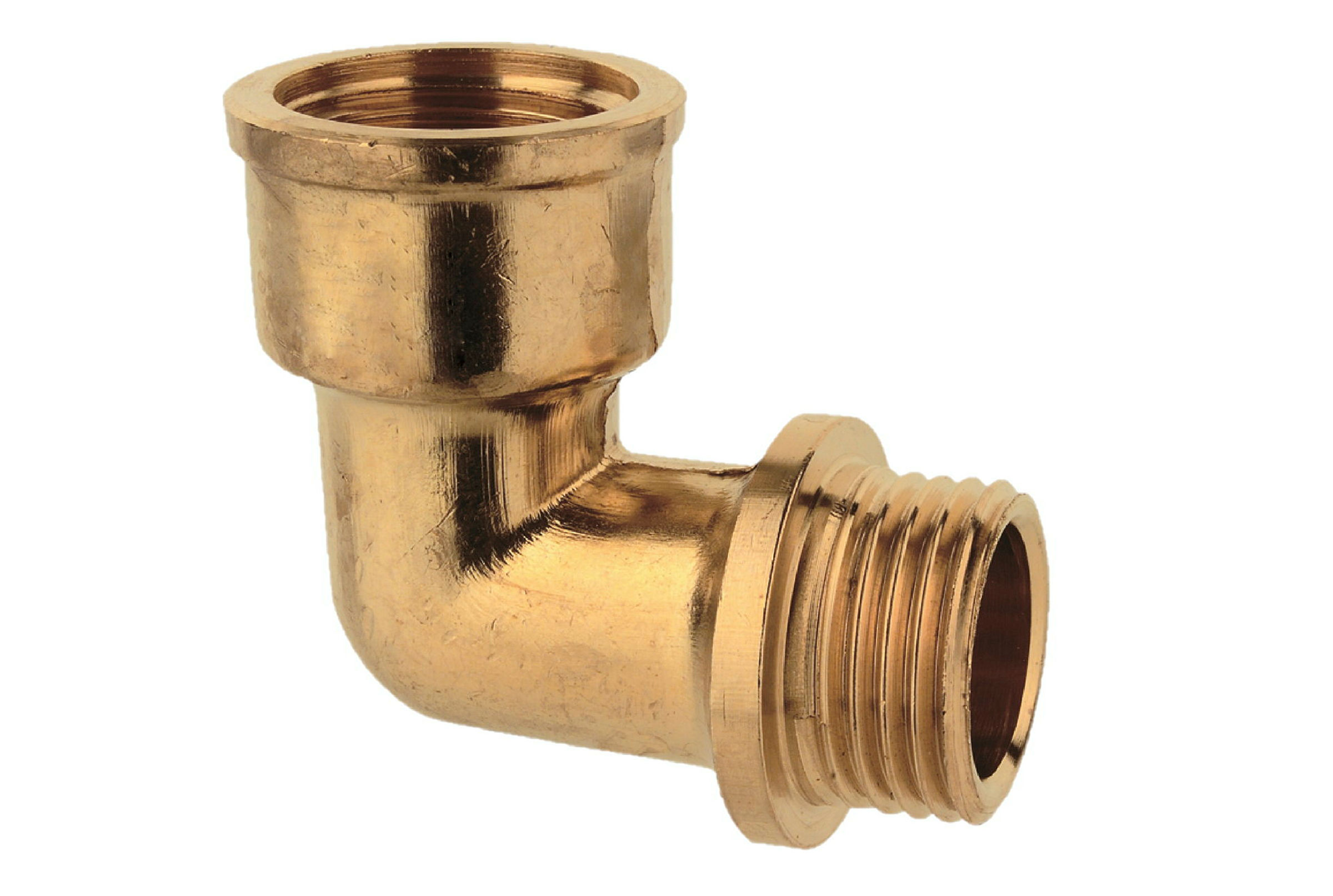 MS Winkel 90 , blank, 1/2''IG x 1/2''AG