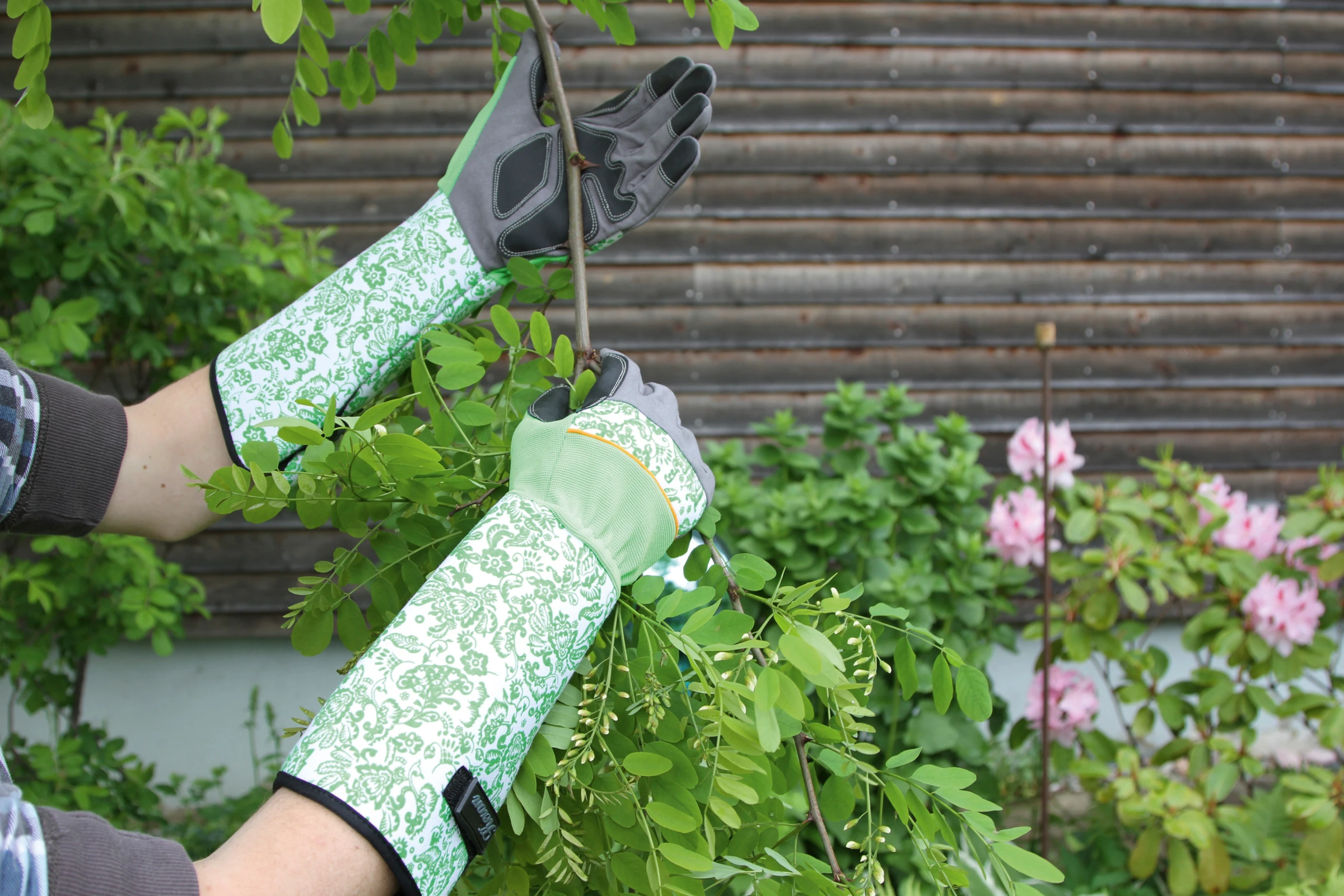 Rosenhandschuh Gr. 10/XL Rose Garden, lange Stulpe