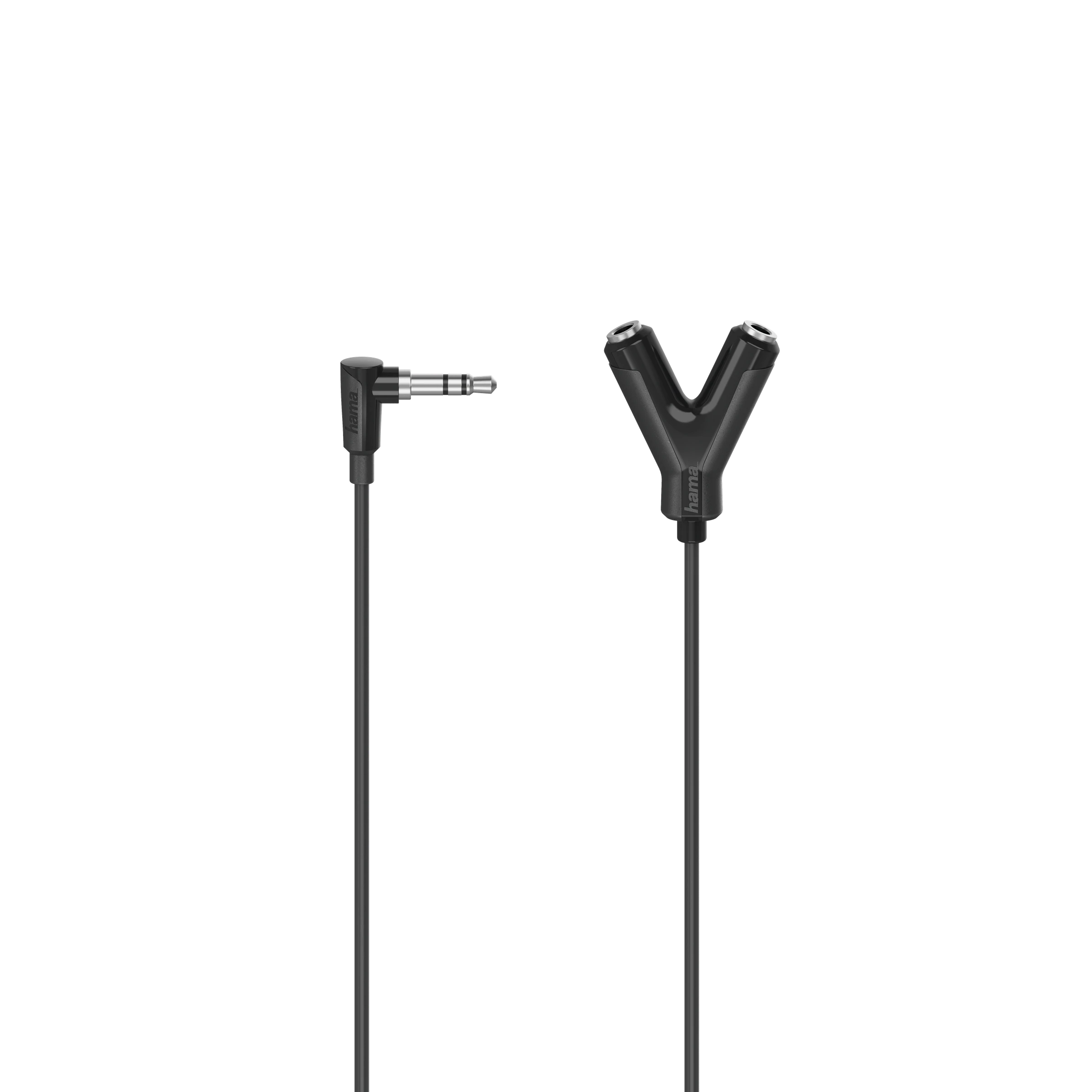 Hama Audio-Adapter, 3,5-mm-Klinken-Stecker - 2 x 3,5-mm-Klinken-Kupp., Ster