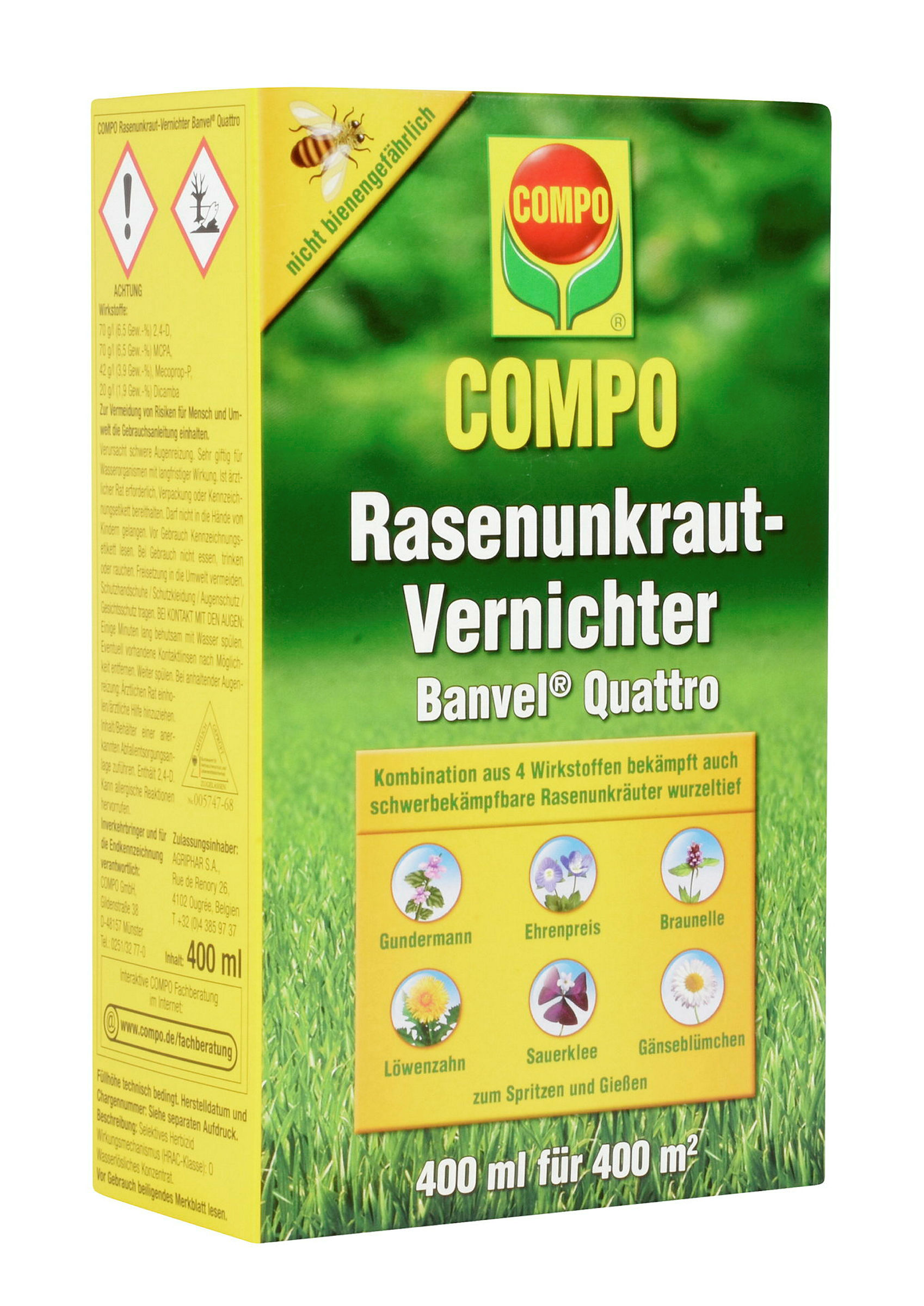 COMPO RasenunkrautvernichterBanvel Quattro, 400 ml