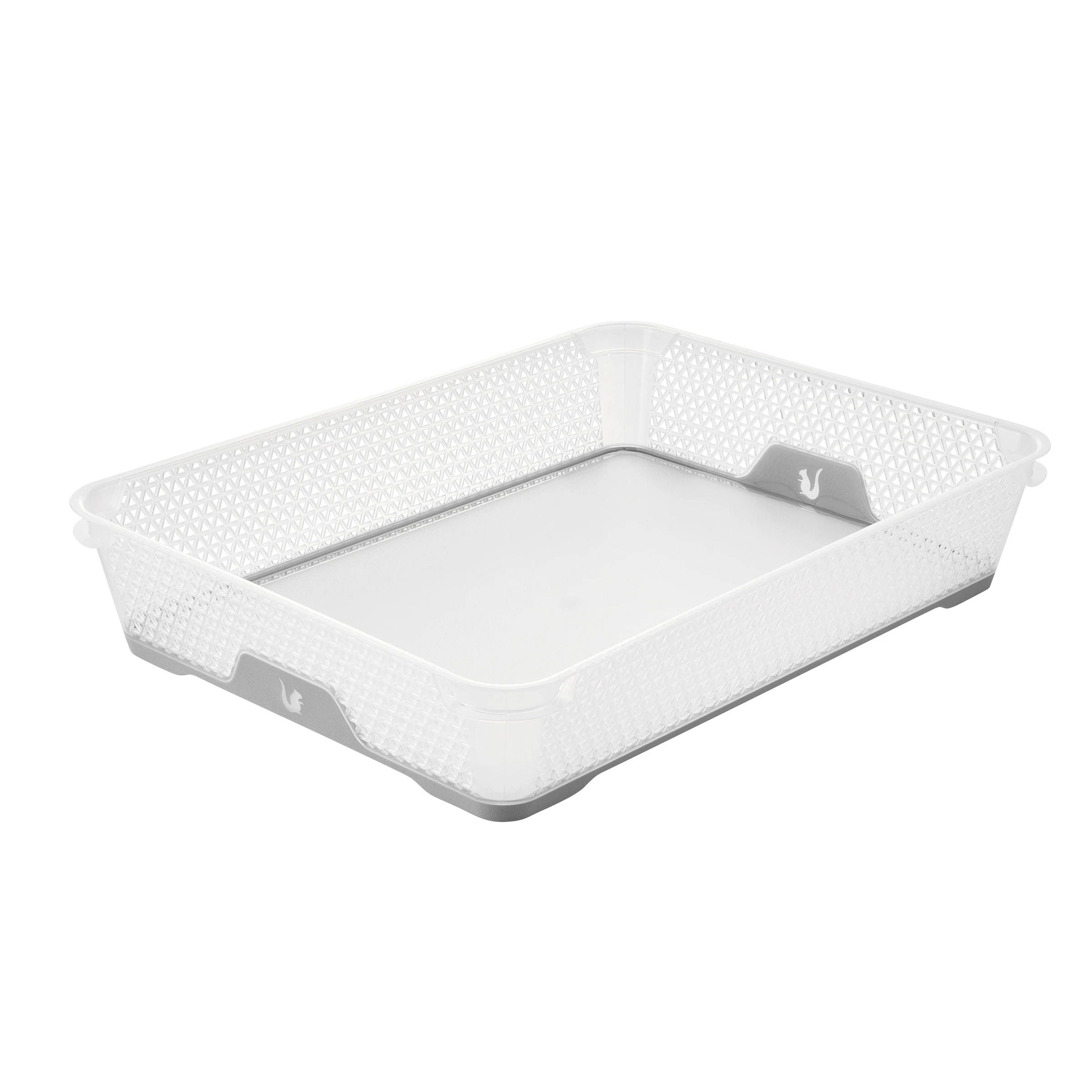 keeeper Stapelkorb, Rutschfest, DIN A4, 36 x 26,5 x 7 cm, Jonas, Grau