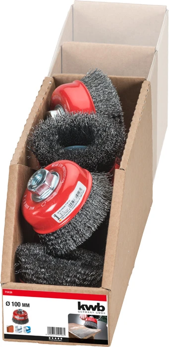 AGGRESSO-FLEX® Topfbu rste, HSS Stahldraht, gewellt, Ø 100 mm