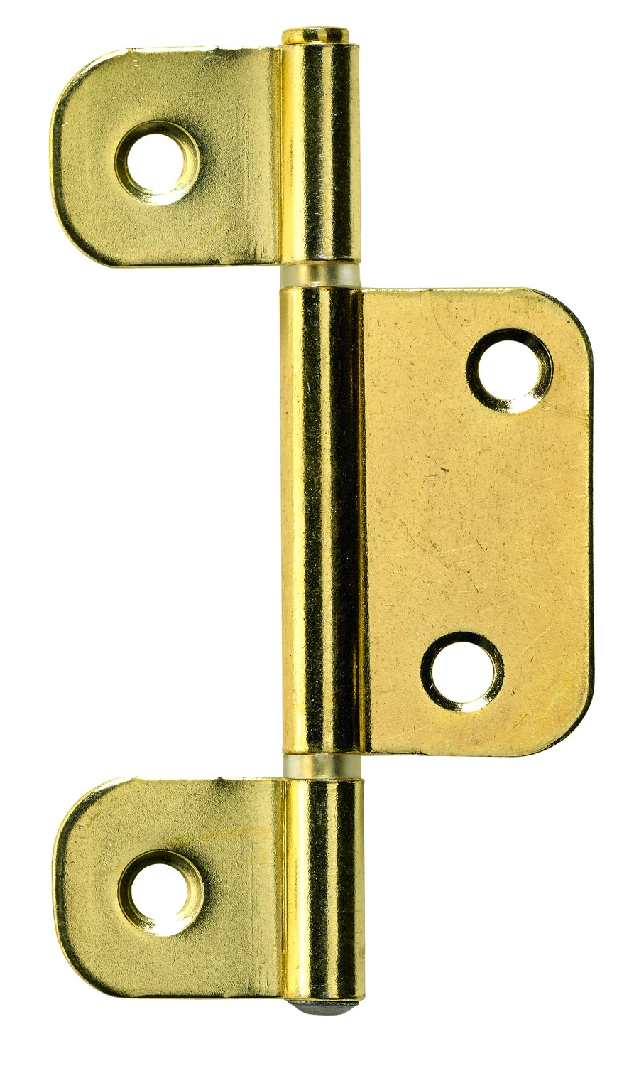 Lamellentürscharnier 82x22mm vermessingt, 3 Stück