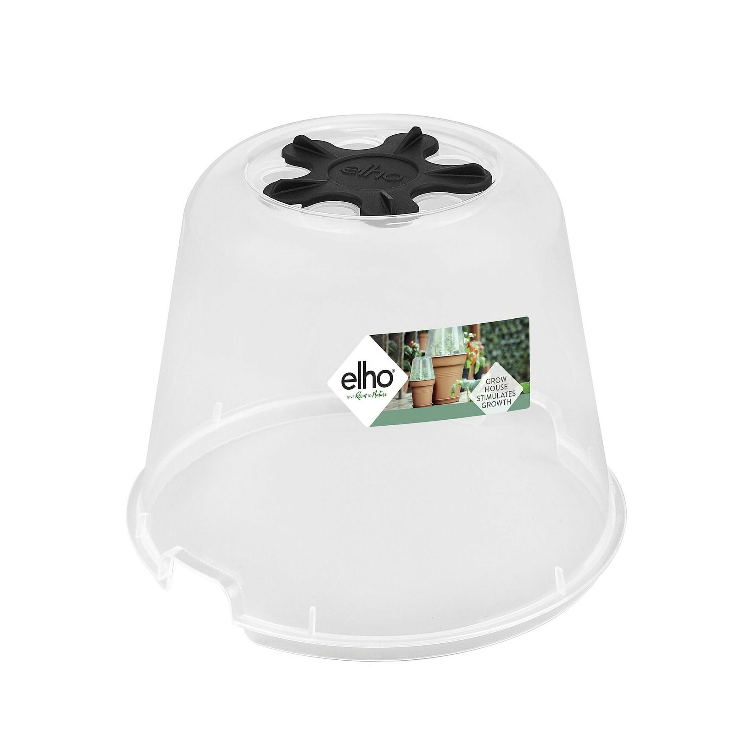 Elho Green Basics Anzucht Haus Rund 17 - Transparent - Ø 17 x H 14 cm - Inn