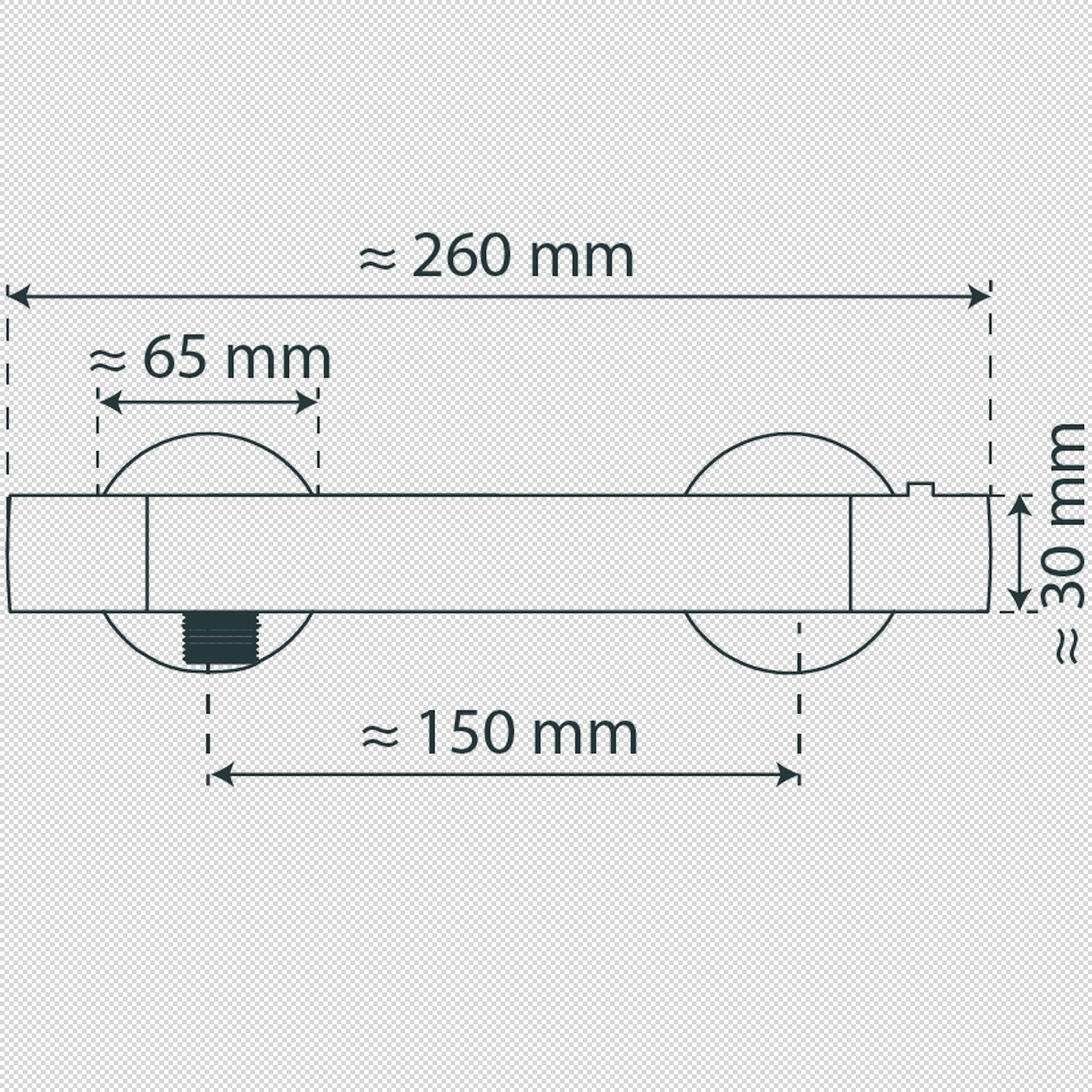 VICO Thermostat Duscharmatur, Chrom