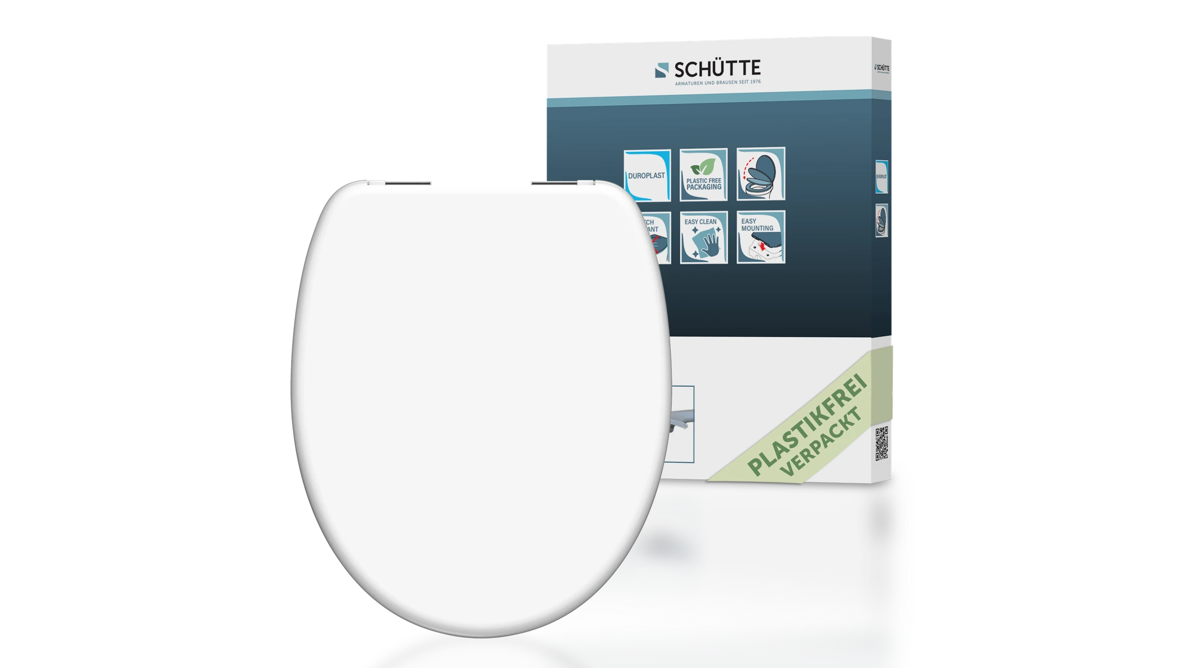 Duroplast WC-Sitz WHITE, mit Absenkautomatik