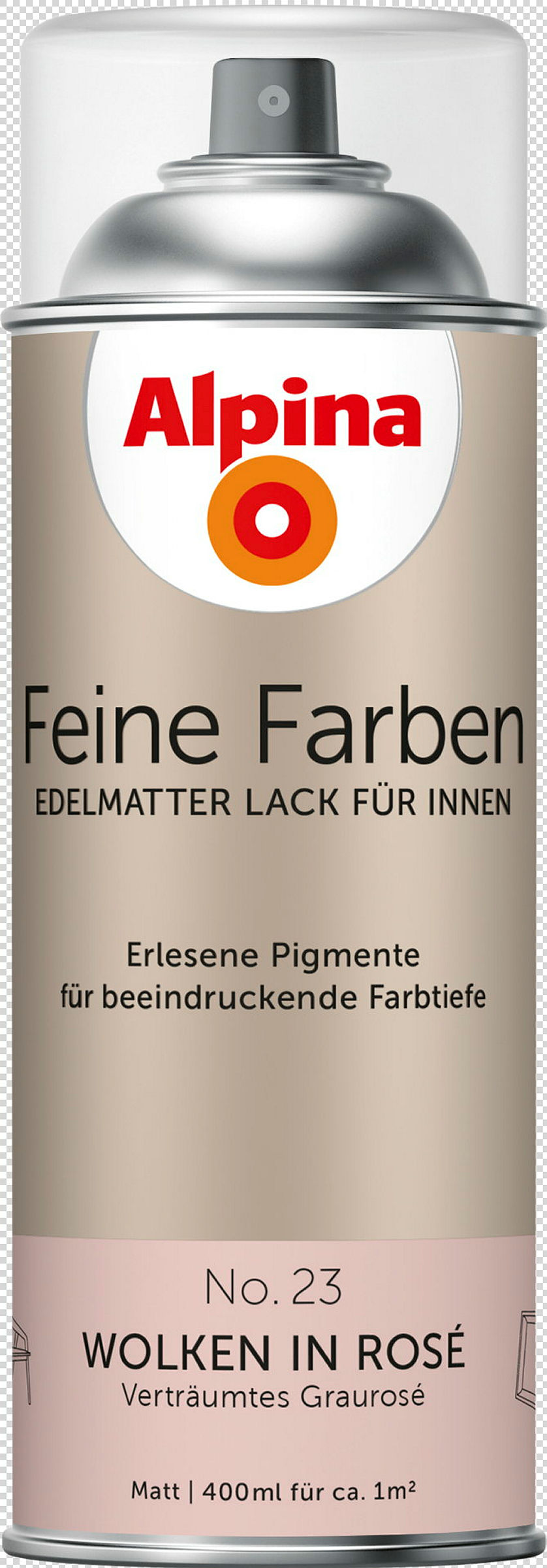 Alpina Feine Farben Sprühlack No. 23 Wolken in Rosé edelmatt 400ml