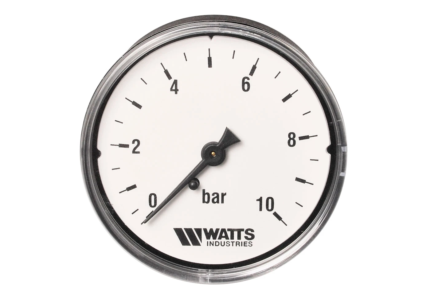RF-Manometer, 63 mm, 1/4''AG, 0 - 10 bar, Anschluss hinten