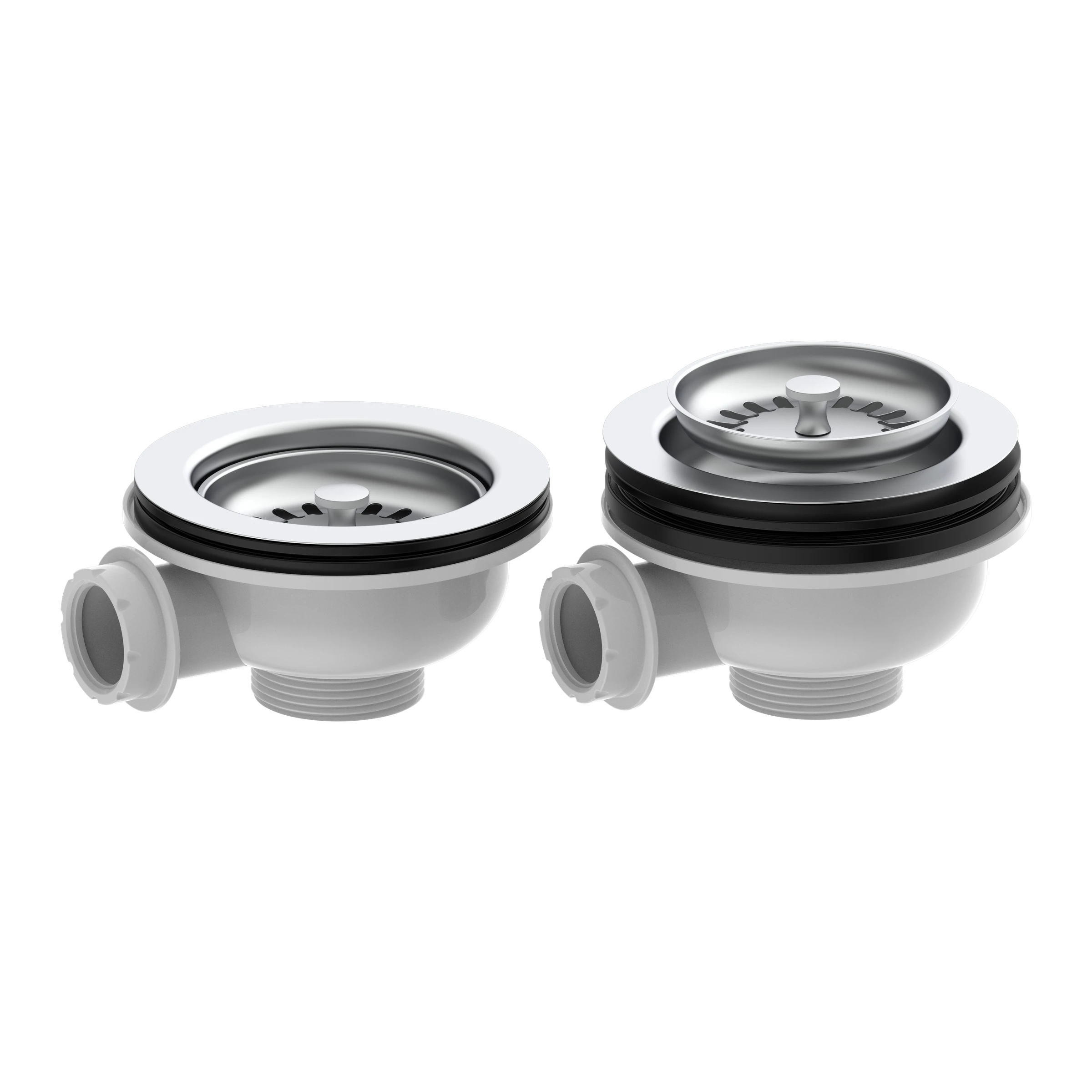 KS Korbventil Bowdenzug, 1 1/2''AG, Edelstahl-Ventilkelch und Sieb Ø114 mm,