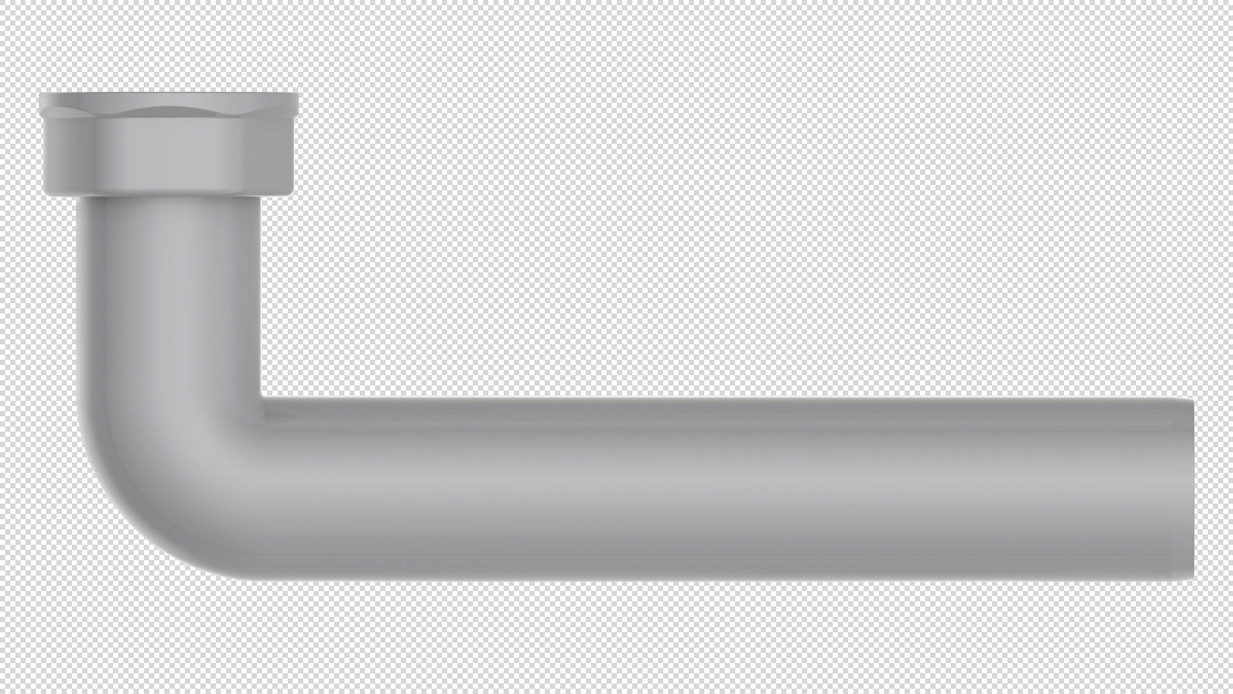ECO-SAVE KS Abgangsbogen, Grau, 1 1/2''IG x 235 mm x 40 mm