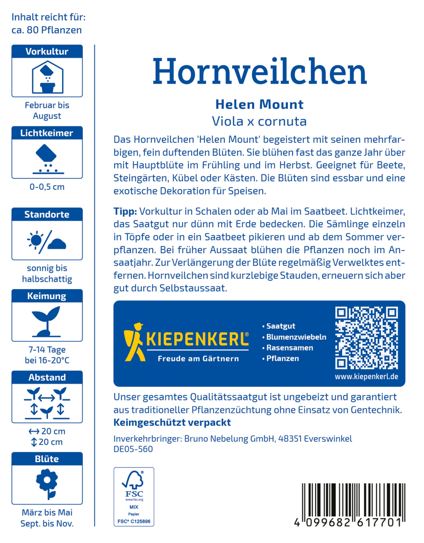 Kiepenkerl Hornveilchen Helen Mount