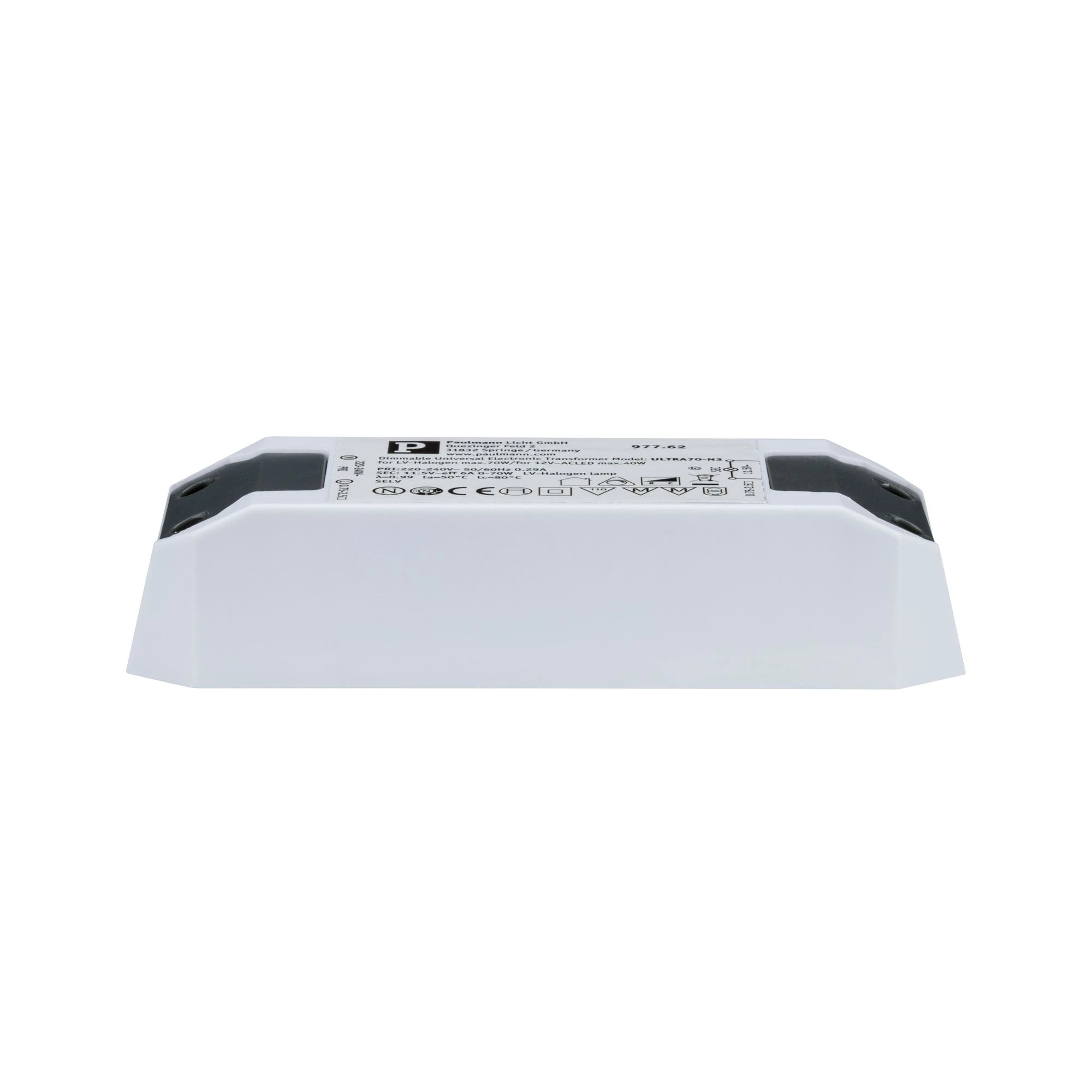 Elektroniktrafo Halogen+LED  max. 0-50W 220-240/12V 50VA Weiß