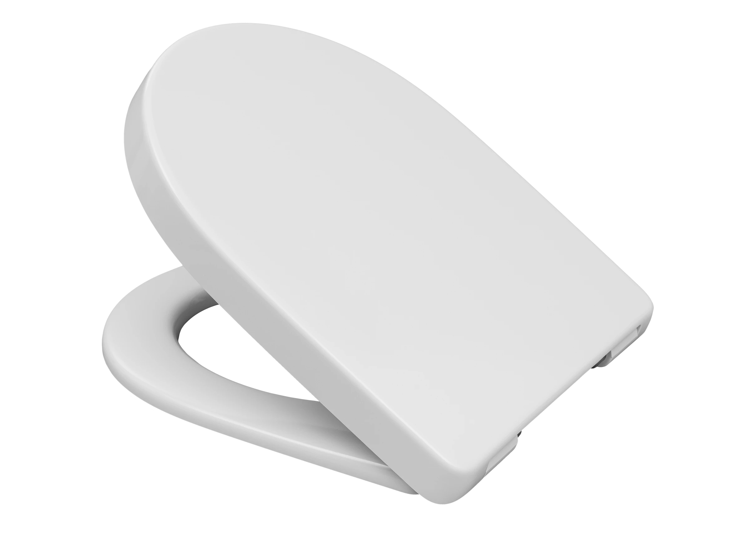 Duroplast WC-Sitz WHITE, D-Form, PRO 7, mit Absenkautomatik und Schnellvers