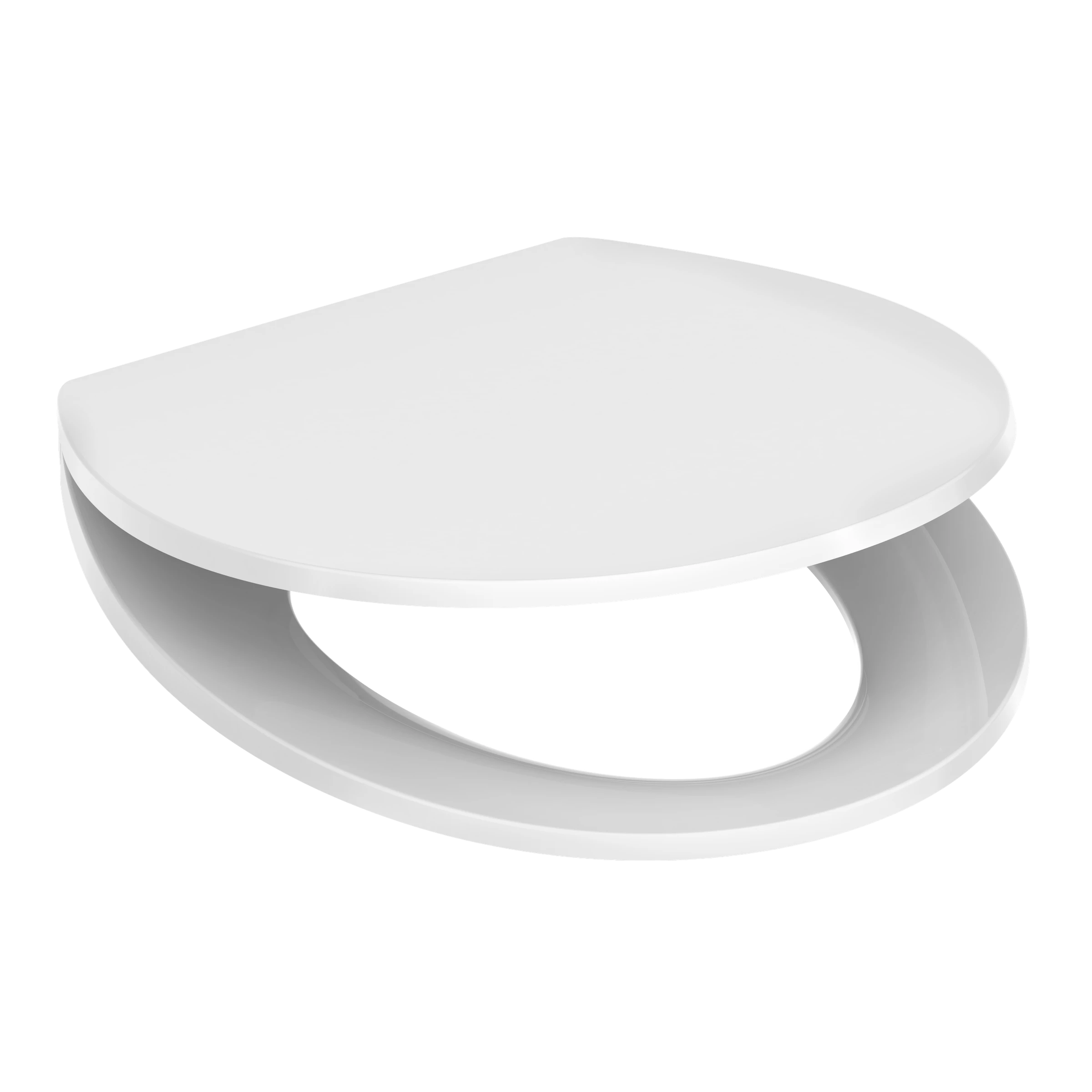 Duroplast WC-Sitz WHITE, mit Absenkautomatik und Schnellverschluss