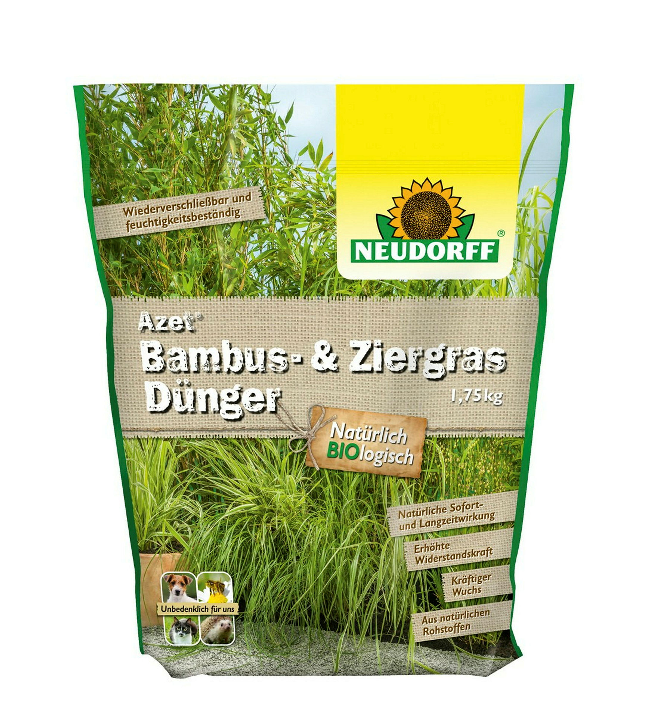 Neudorff Azet Bambus- undZiergrasDünger, 1,75 kg