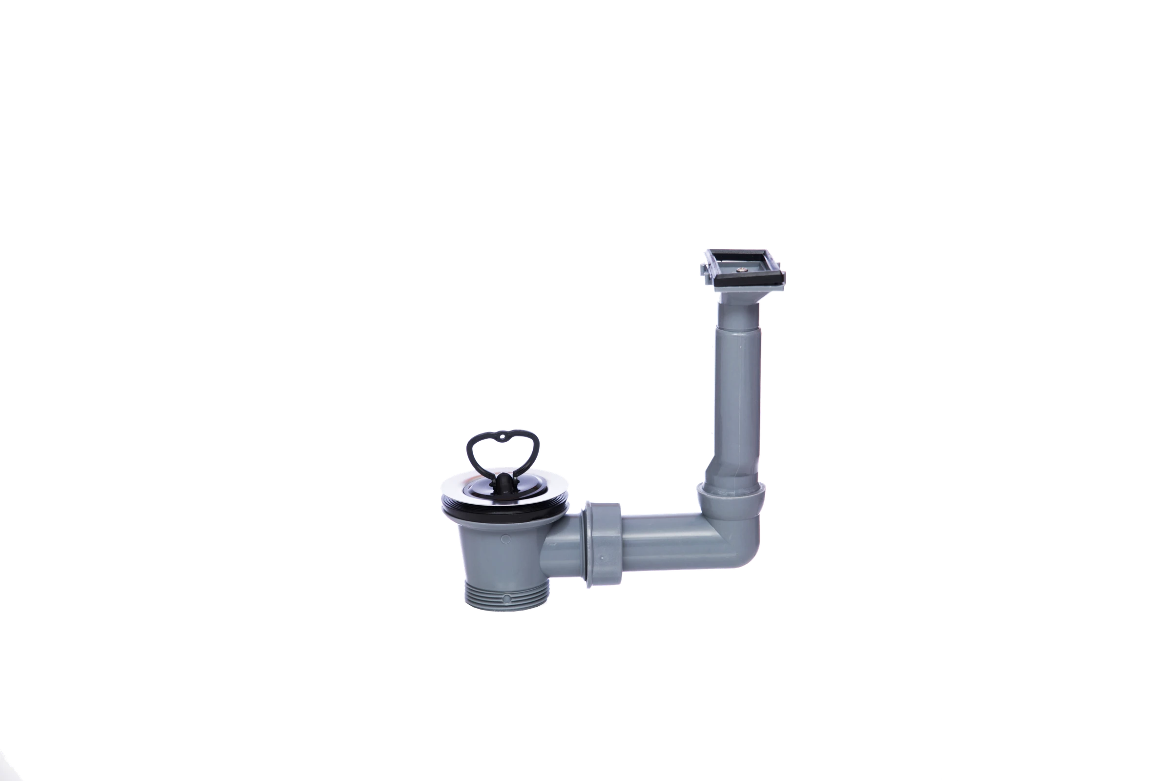 ECO-SAVE KS Spülen-Ab- und Überlaufventil, Grau, 1 1/2''AG x 70 mm, für Tro