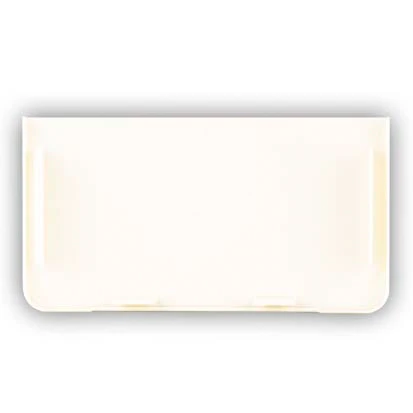 Kunststoff-Endstück für Brüstungskanal 70 x 130 mm, weiss