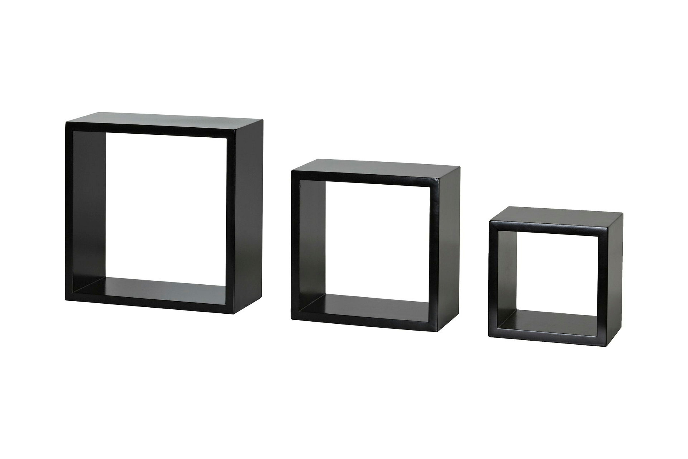 SET Frame, 250x250x100 mm schwarz, 3-teilig